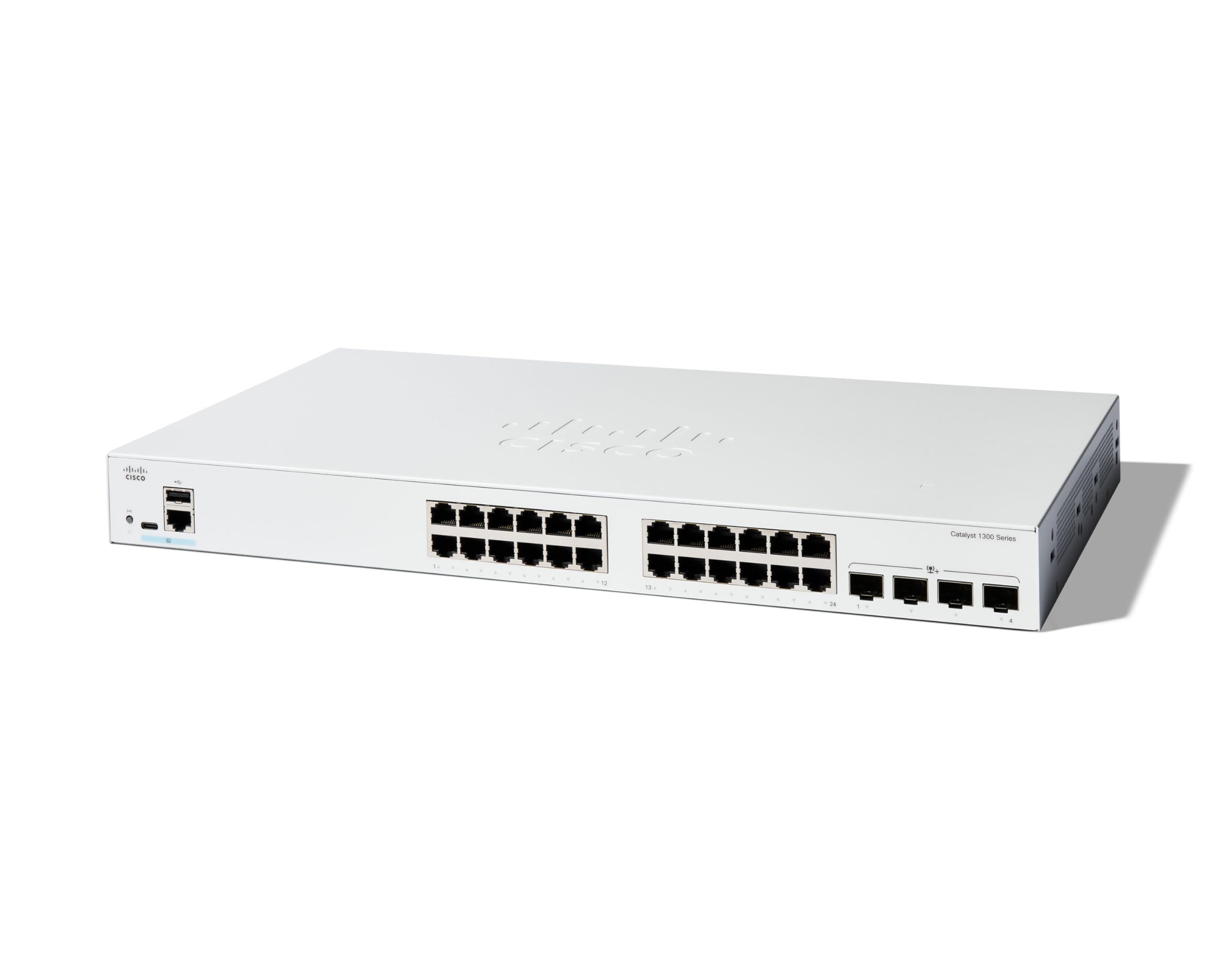 Cat 1300 24port GE PoE4x10G