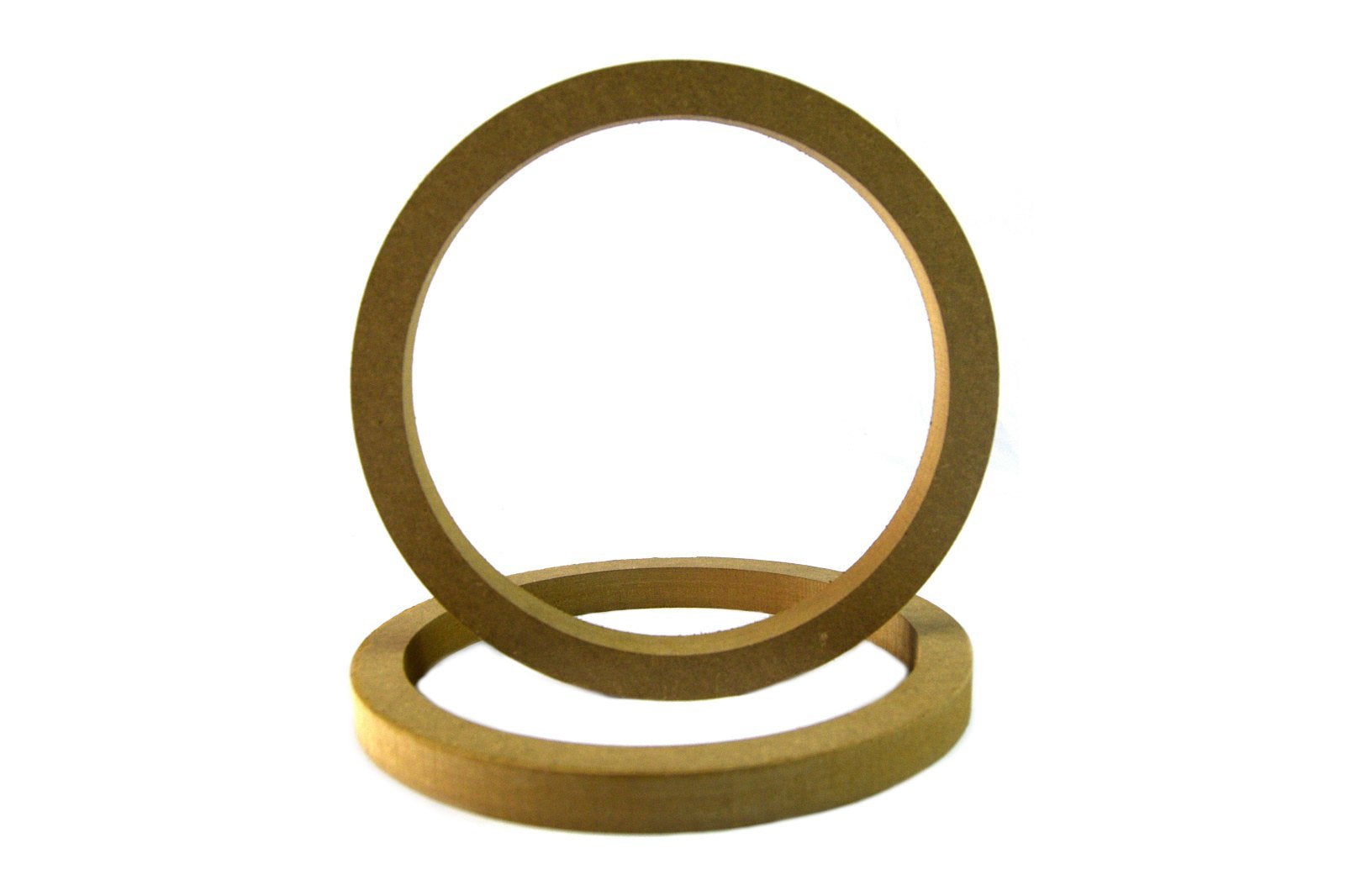 Audiopipe 1 Pair Mdf Wooden Speaker Ring Spacer 10'' Inch   Wood 3/4 Thick Fiberglass Audio Box Enclosure