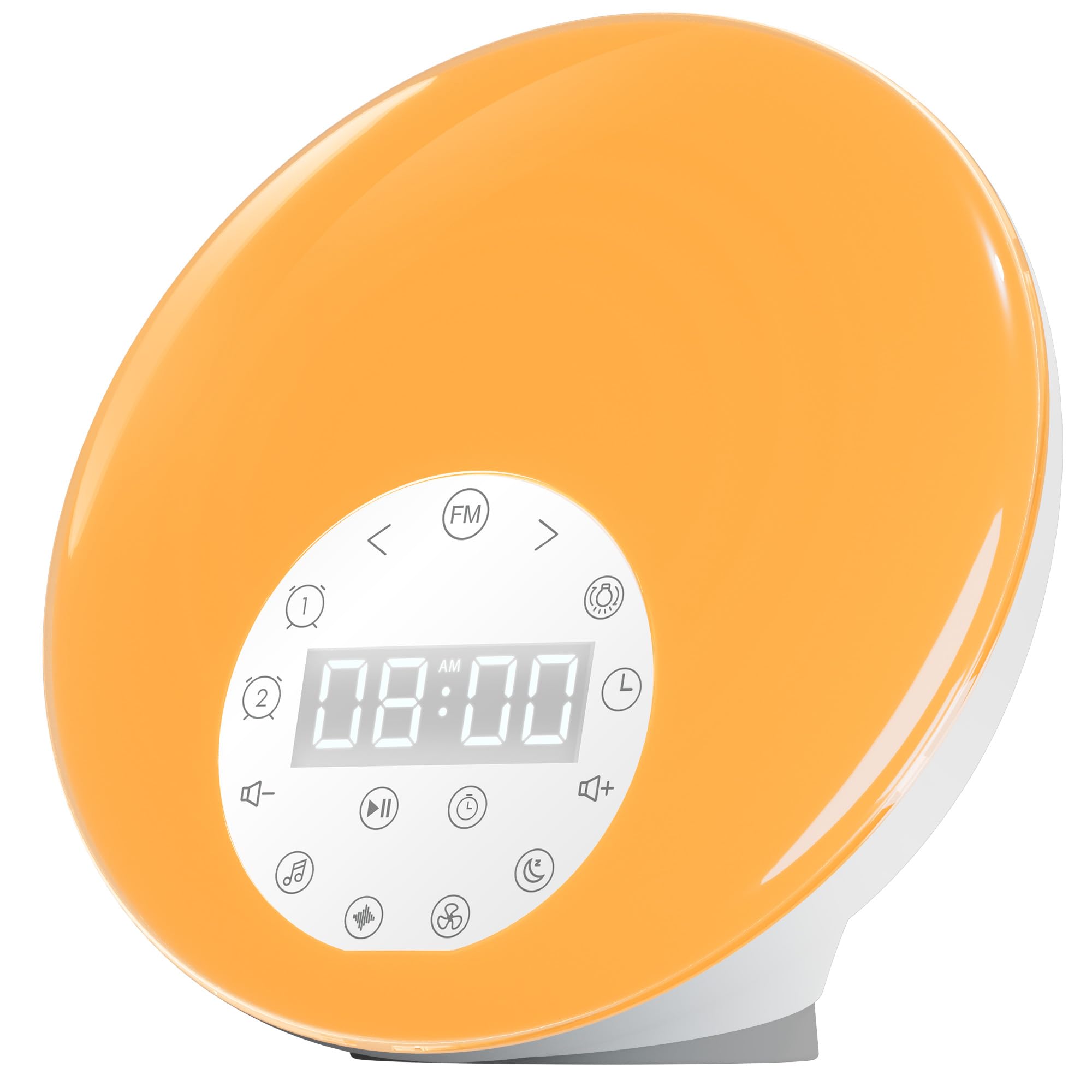 Sunrise Alarm Clock Wake Up Light For Kids, Adults, Heavy Sleepers, Bedroom, Sunrise Simulation, Dual Alarms, White Noise, Snooz