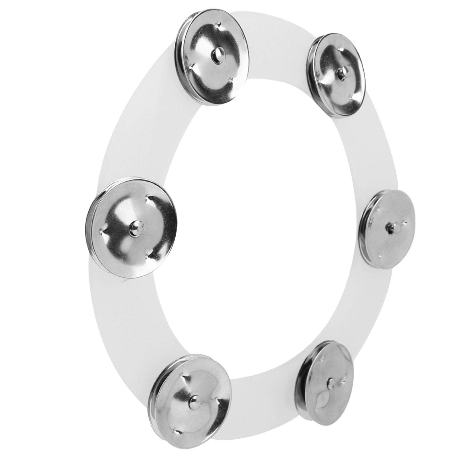 EXCLUZO Drum Set Hi Hat Tambourine, AntiCorrosion Drum Hi Hat Tambourine Durable for Professional Use for Performance for Gener