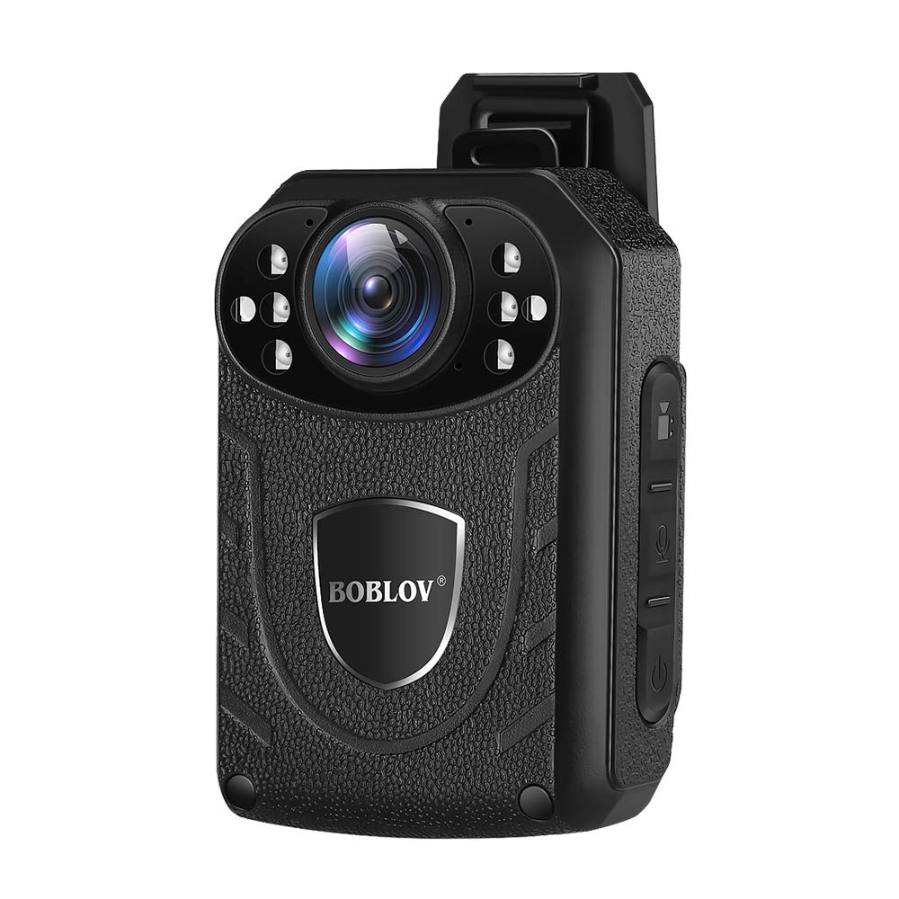 Boblov Kj21 Body Camera, 1296P Body Wearable Camera Support Memory Expand Max 256G, 8 10Hours Recording Police Body Camera Light