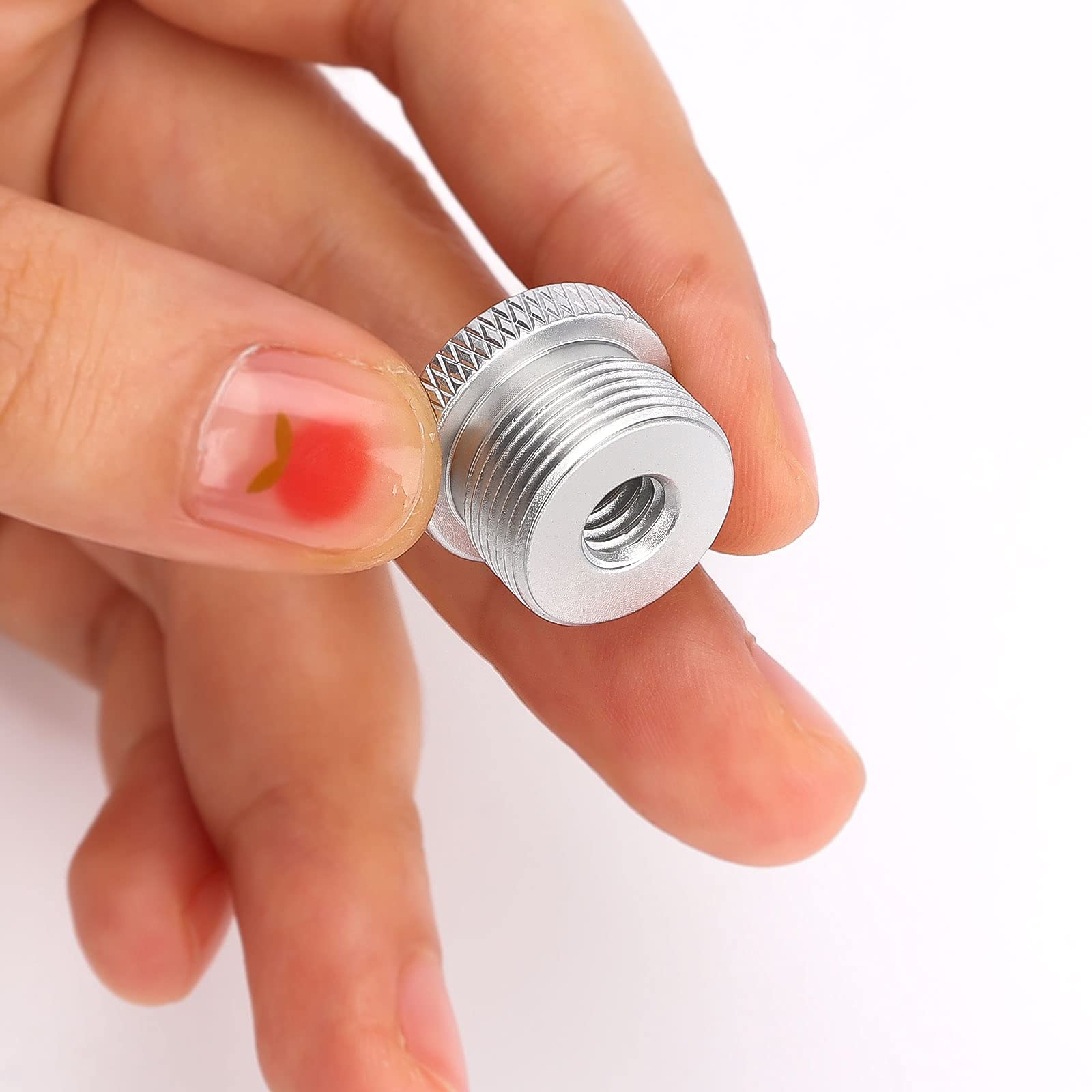 Savita 2Pcs Mic Stand Adapter Screw Thread Adapter Tripod Screw Adapter For Camera Monitor Microphone Stand (1/4 Inch To 5/8 Inc