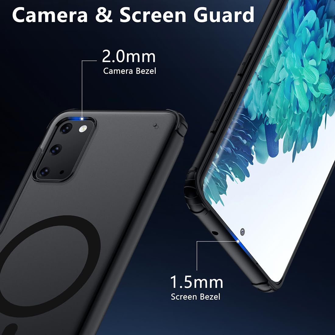 Tianniuke Magnetic Case For Samsung Galaxy S20 Plus, Translucent Matte Anti Fingerprint,Compatible With Magsafe,Slim Fit Shockpr