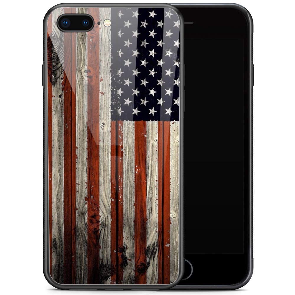 Compatible With Iphone Se 2022 Case,Red Wood American Flag For Iphone Se 2020 Case,Men Boy Iphone 8 Cases,Protection Pattern Sof