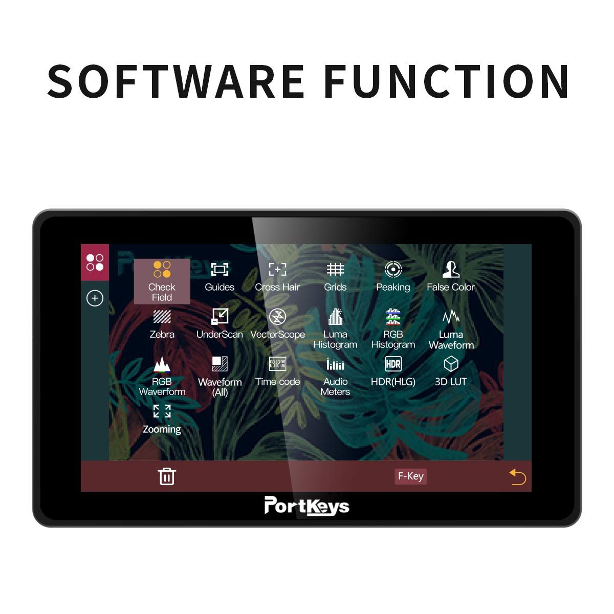 Portkeys Bm5 Iii Camera Field Monitor 5.5'' 2200Nit Touch Screen Control Camera Monitor Metal Frame 3D Lut Sdi Input/Output Camc