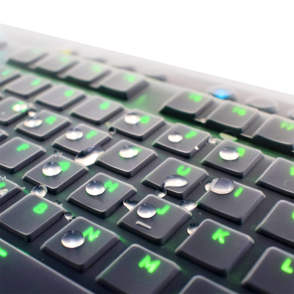 Juyuish Silicone Clear Keyboard Cover Skin Protector Compatible With Logitech G915 Wireless Mechanical Gaming Keyboard & Logitec