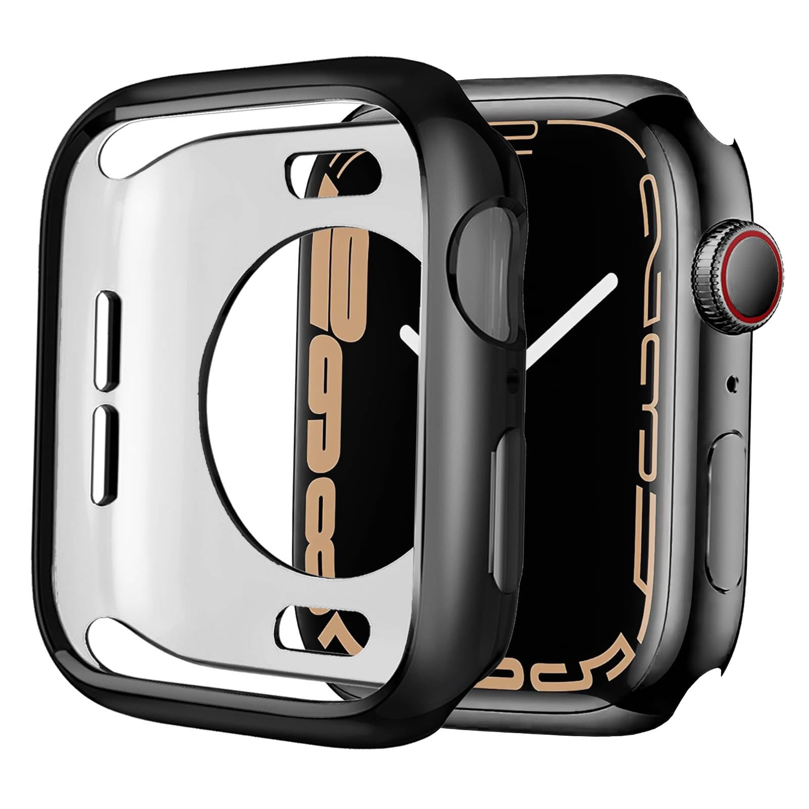 Botomall Compatible With Apple Watch Bumper Case 44Mm Series 6 5 4 Se Soft Flexible Tpu Thin Lightweight Protective Cover For Iw