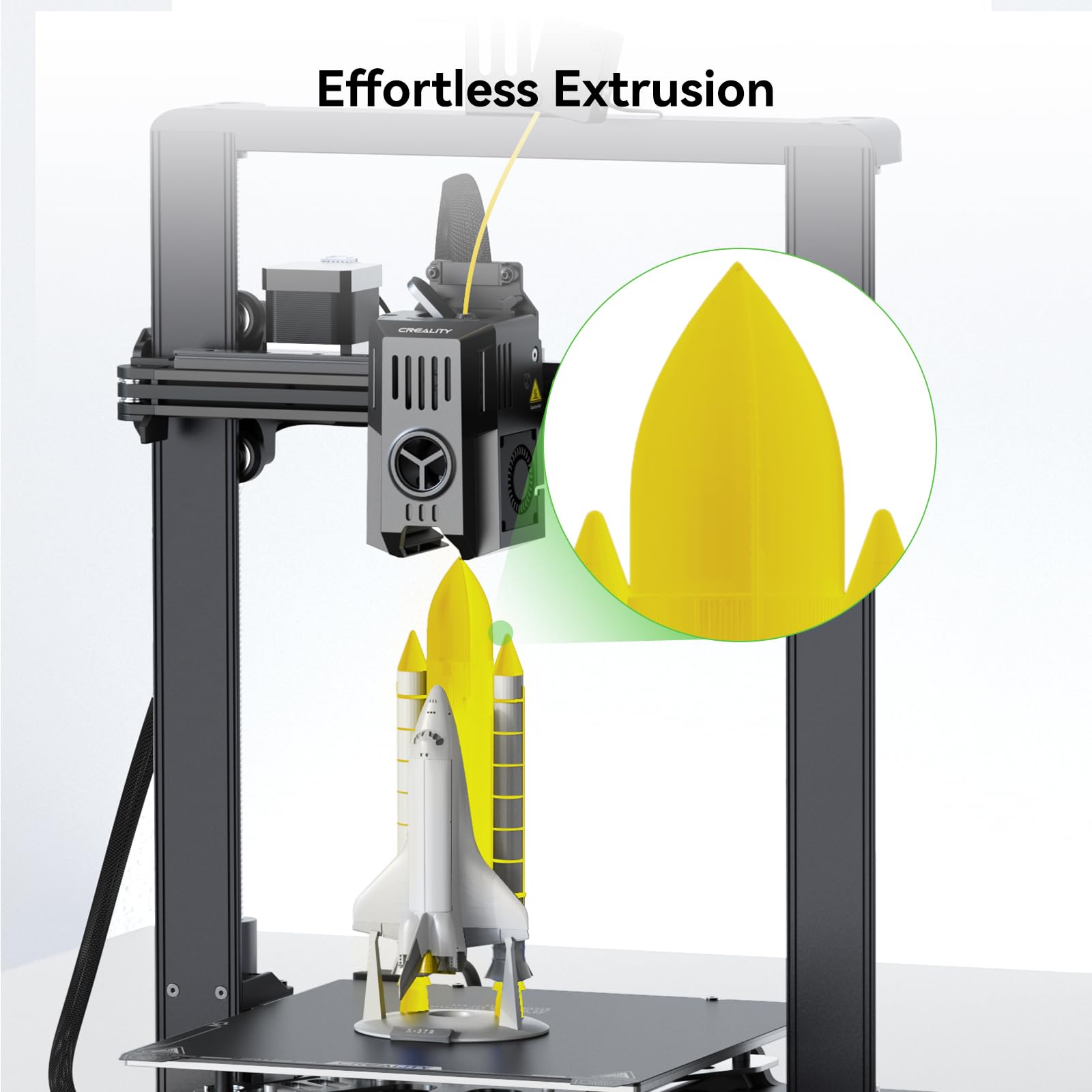 Creality White Petg Filament 1.75Mm For K1 Max, 3D Printer Filament Designed For High Speed 30 600Mm/S, 1Kg(2.2Lbs)/Spool Hyper