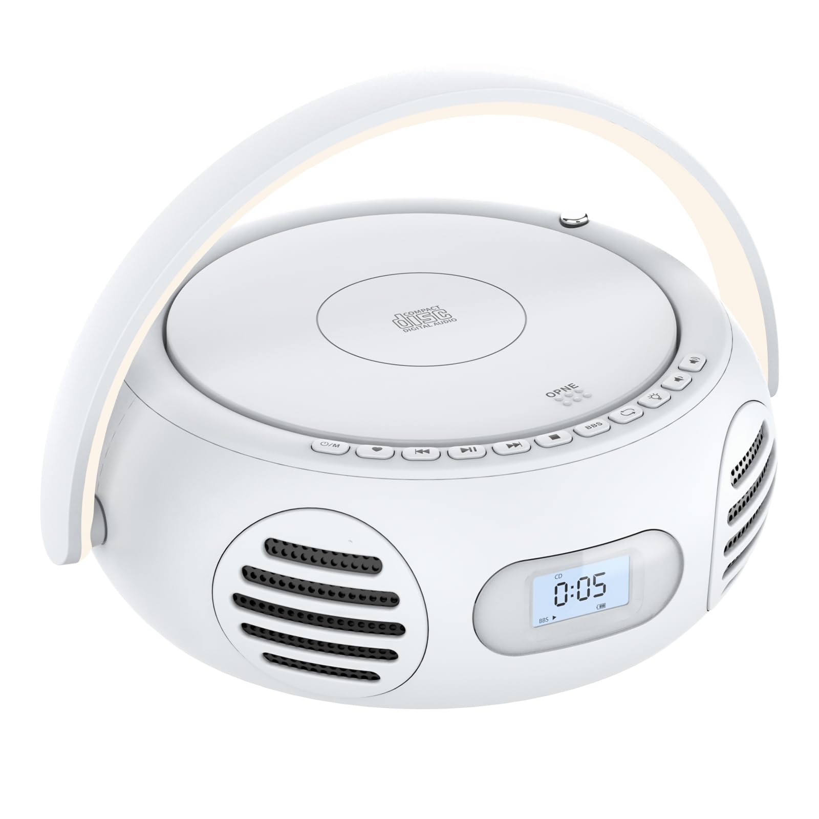 MONODEAL CD Player Portable with Bluetooth, Boombox CD Players for Home with Stereo Sound & Bass Boost, FM Radio, USB/AUX Playba