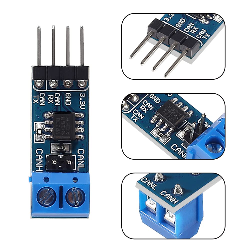 Almocn 3Pcs Sn65Hvd230 Can Board Connecting Mcus To Can Network Features Esd Protection Communication Evaluation Development Boa