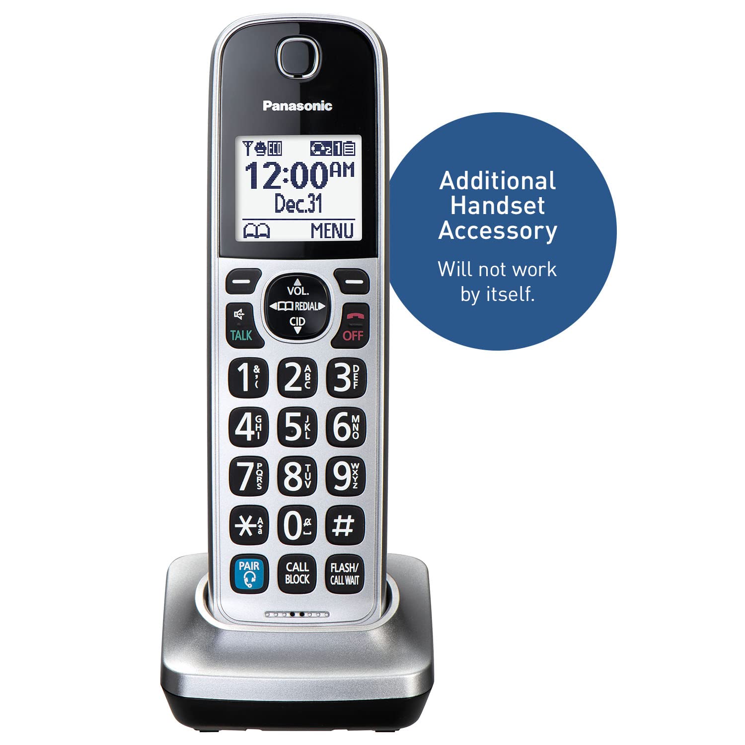 Panasonic Cordless Phone Handset, Pair With Up To 4 Bluetooth Wireless Headphones, Expandable, Kx-Tgd89X And Kx-Tgf89X Series Co