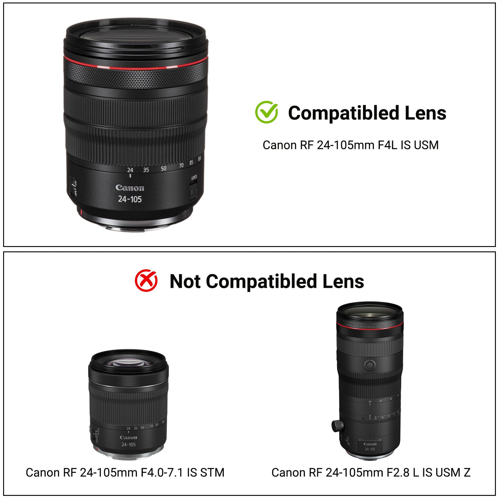 Jjc Ew 83N Reversible Lens Hood Shade For Canon Rf 24 105Mm F4L Is Usm Lens On Canon Eos R8 R6Ii R6 Rp 6D2 5D4 5D3 Replace Ew 83