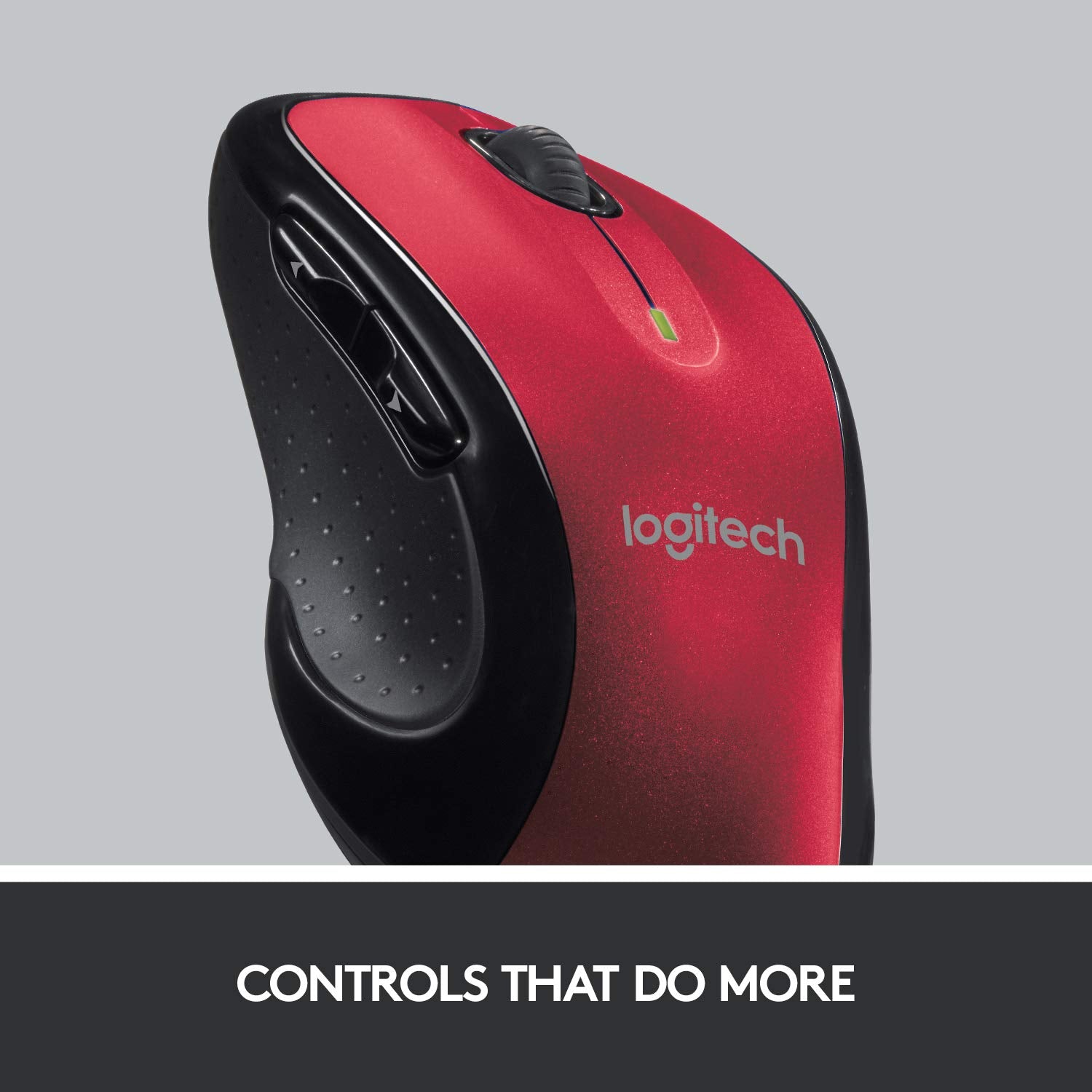 Logitech M510 Wireless Computer Mouse     Comfortable Shape With Usb Unifying Receiver, With Back/Forward Buttons And Side To Si