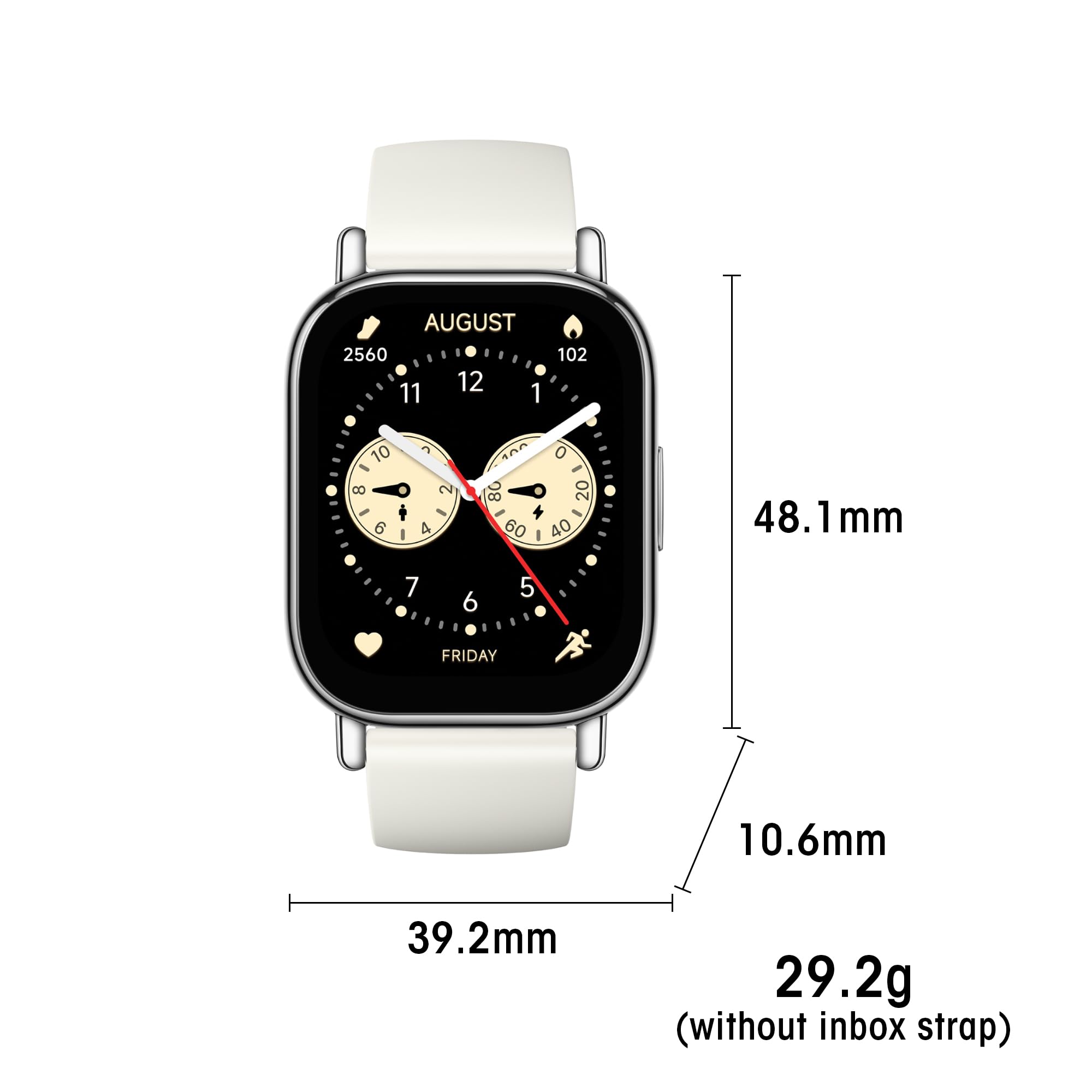 Xiaomi Remi 5 Lite Smart Watch, Step Counter Watch For Women Men With 2'' Lcd Large Display, 140 Sports Modes, 5Atm Waterproof (