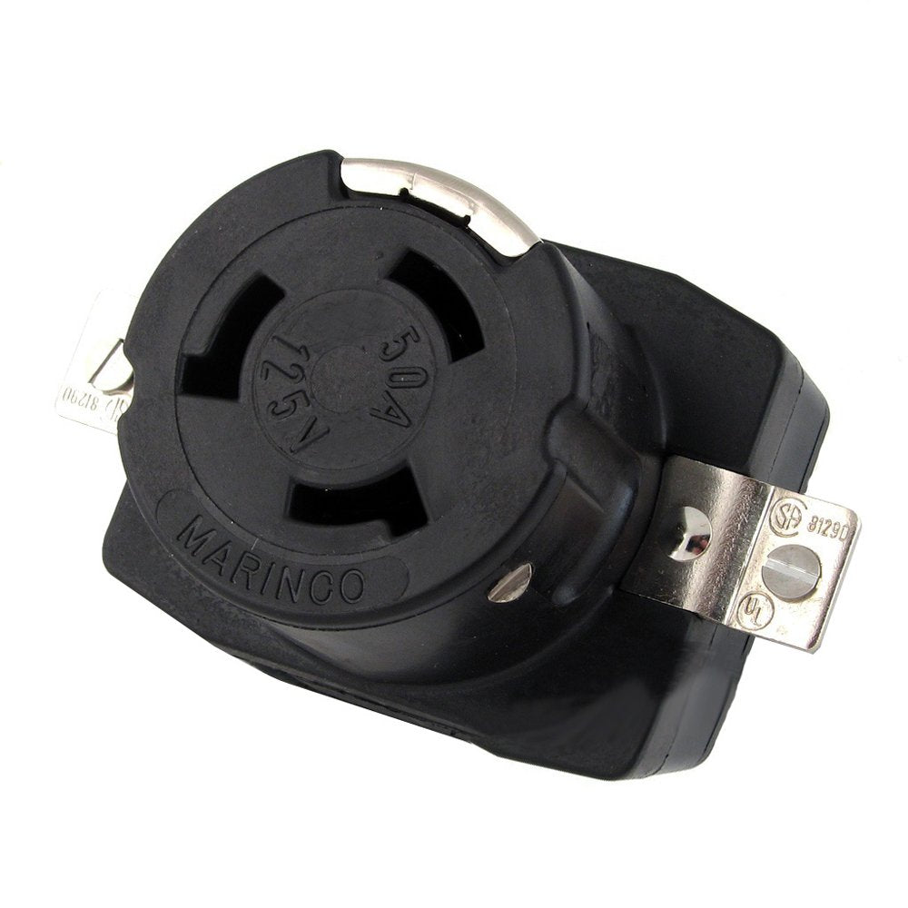 Marinco 6370Cr 50Amp/125V Wire Dockside Receptacle