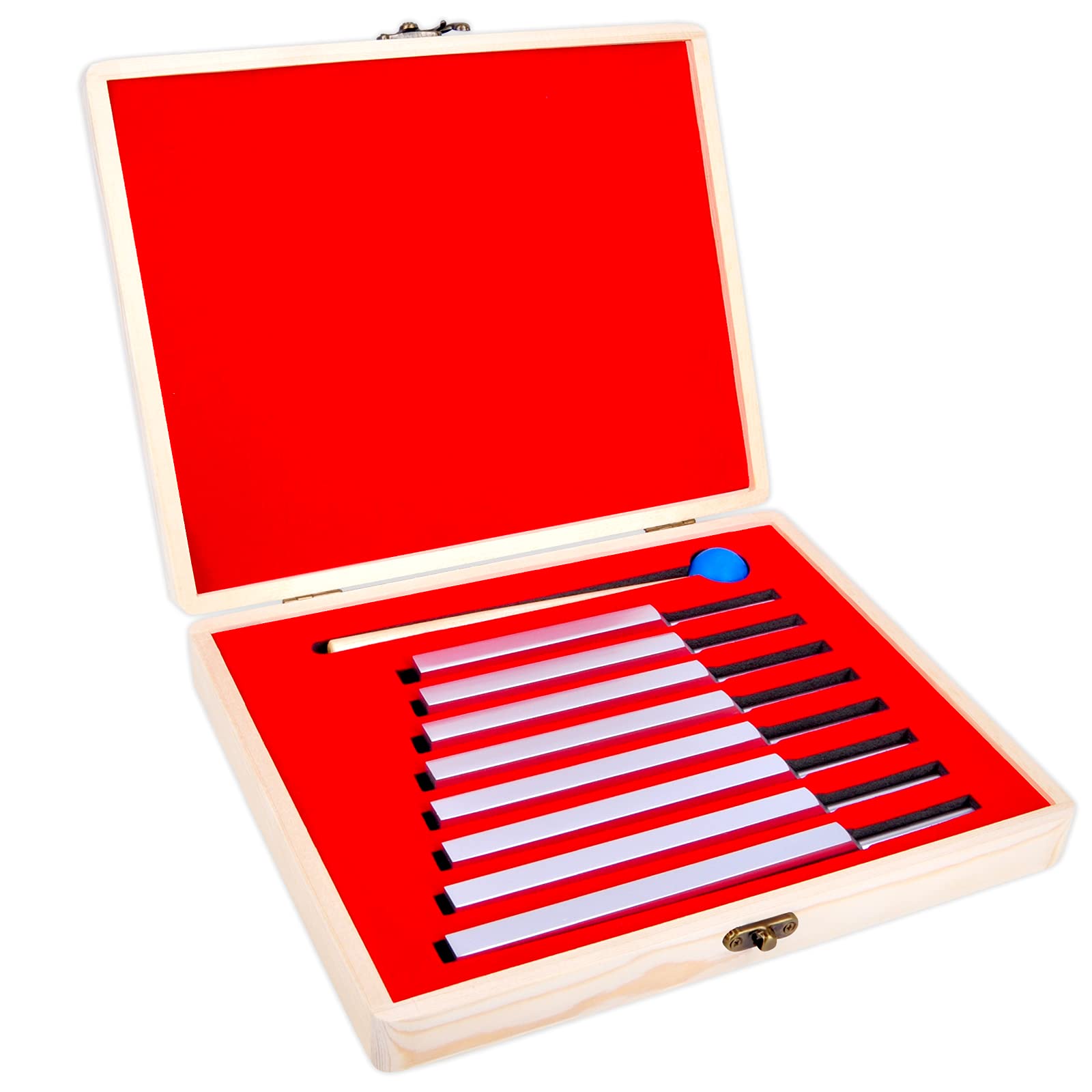 Eastrock Tuning Fork Set With Silicone Hammer Clinical Grade Nerve Sensory For Perfect Healing (8Set)