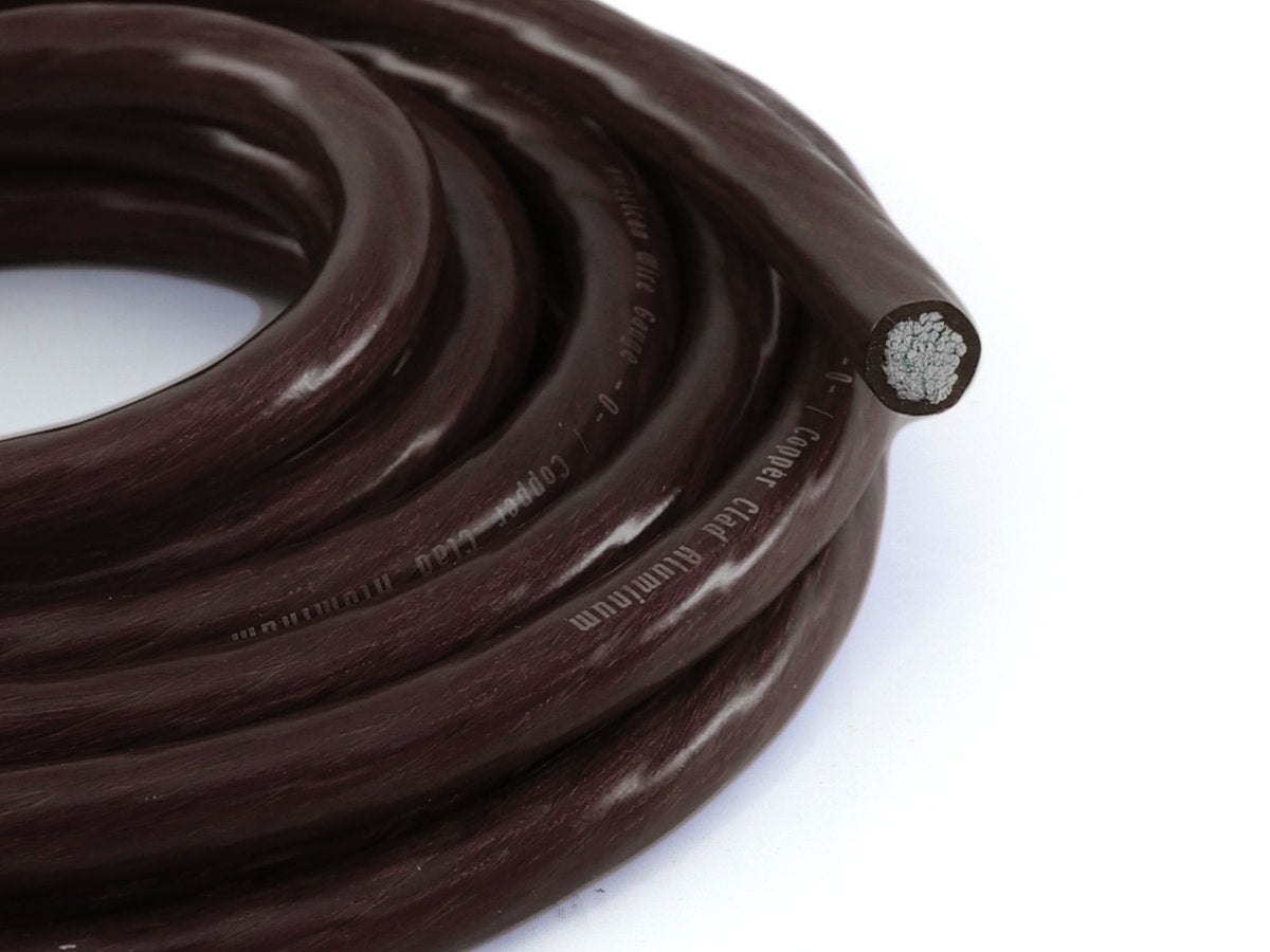 Knukonceptz Bassik 4 Gauge Black Power/Ground Wire Cable   15 Feet