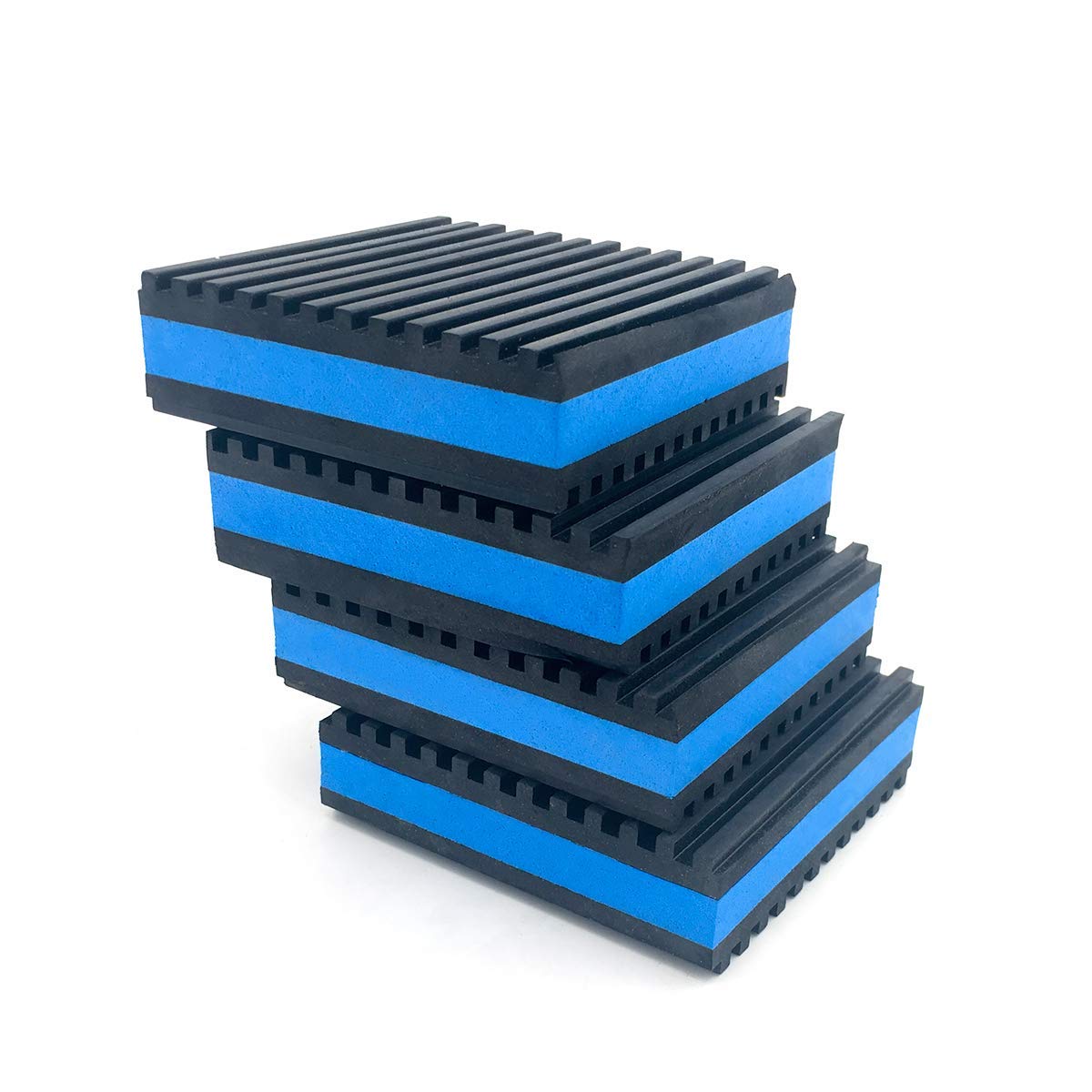 Air Jade 4 Pack Rubber Anti Vibration Pads, 3 X 3 X 7/8 Inches Heavy Duty Eva Vibration Isolation Pads Mats For Hvac, Washers, C