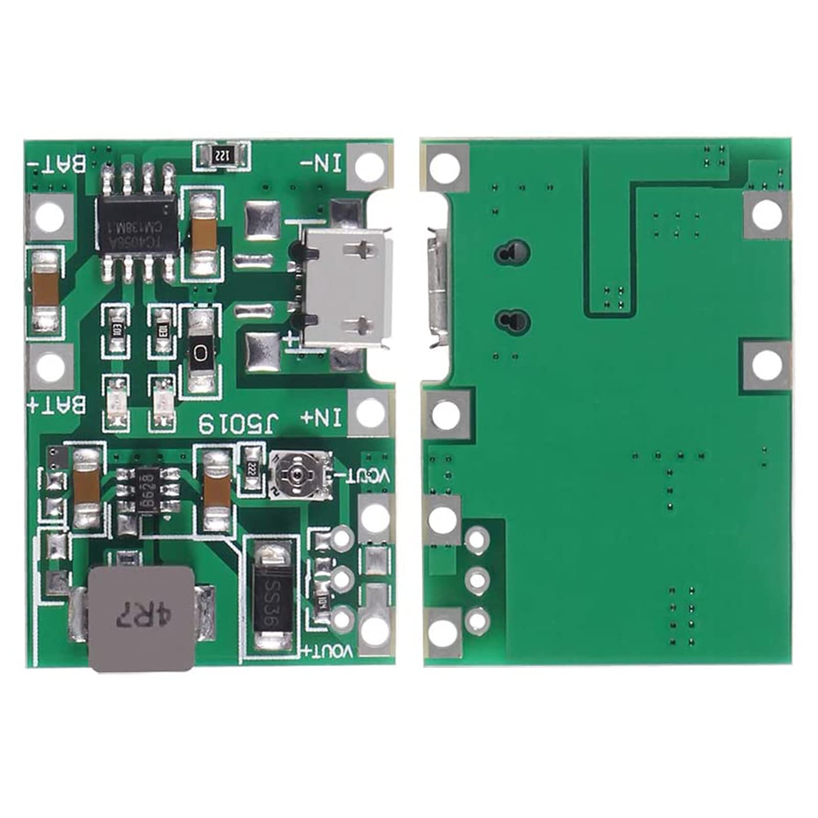 6 Pcs Battery Charger Module Usb Tp4056 3.7V 4.2V To 9V 5V 2A Charge Discharge Integrated Step Up Module,18650 Lithium Li Ion Ba