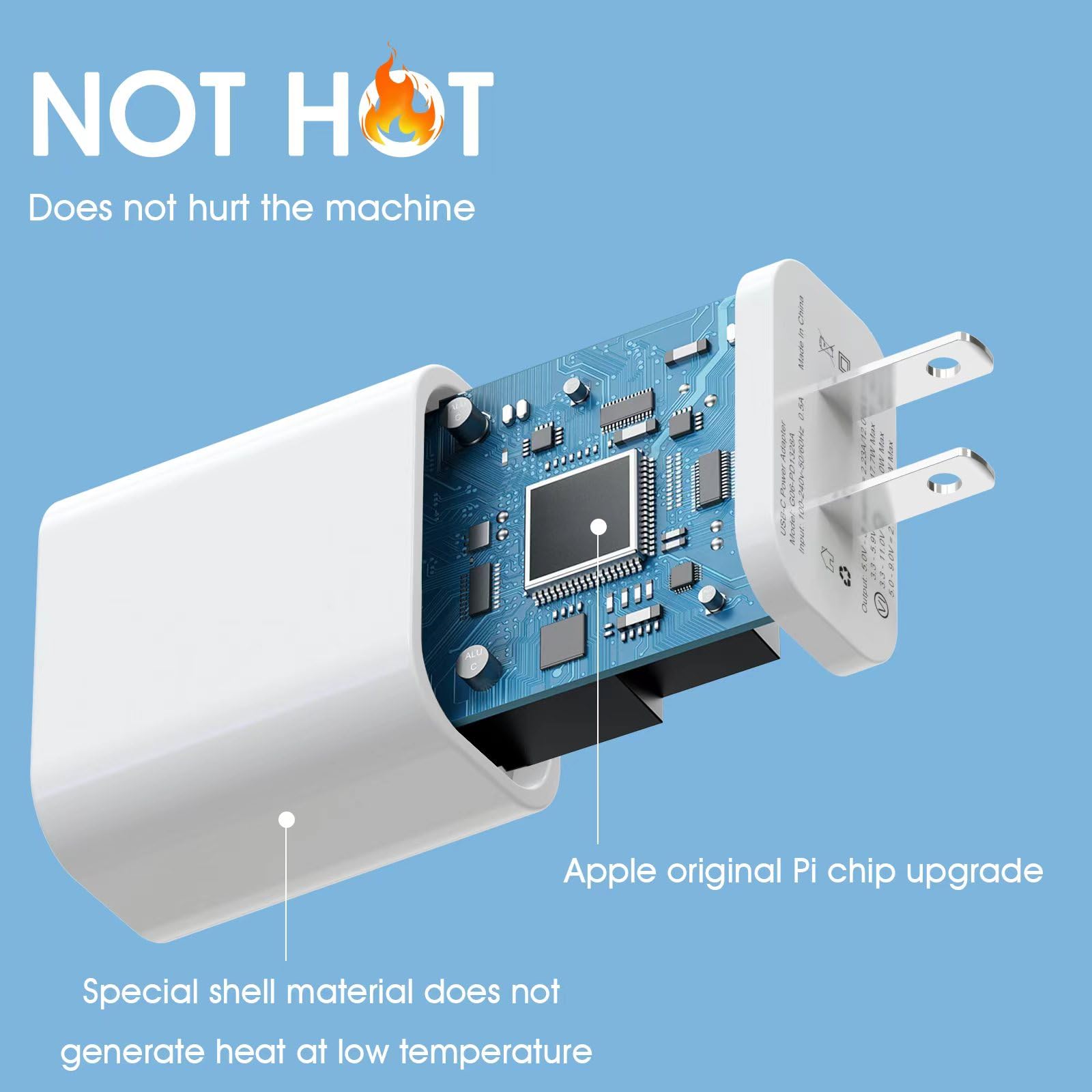 4Pack Usb C Charger Block, Igenjun 20W For Phone Fast Charger Wall Charger With Pd 3.0, Compact Type C Power Adapter For Phone 1