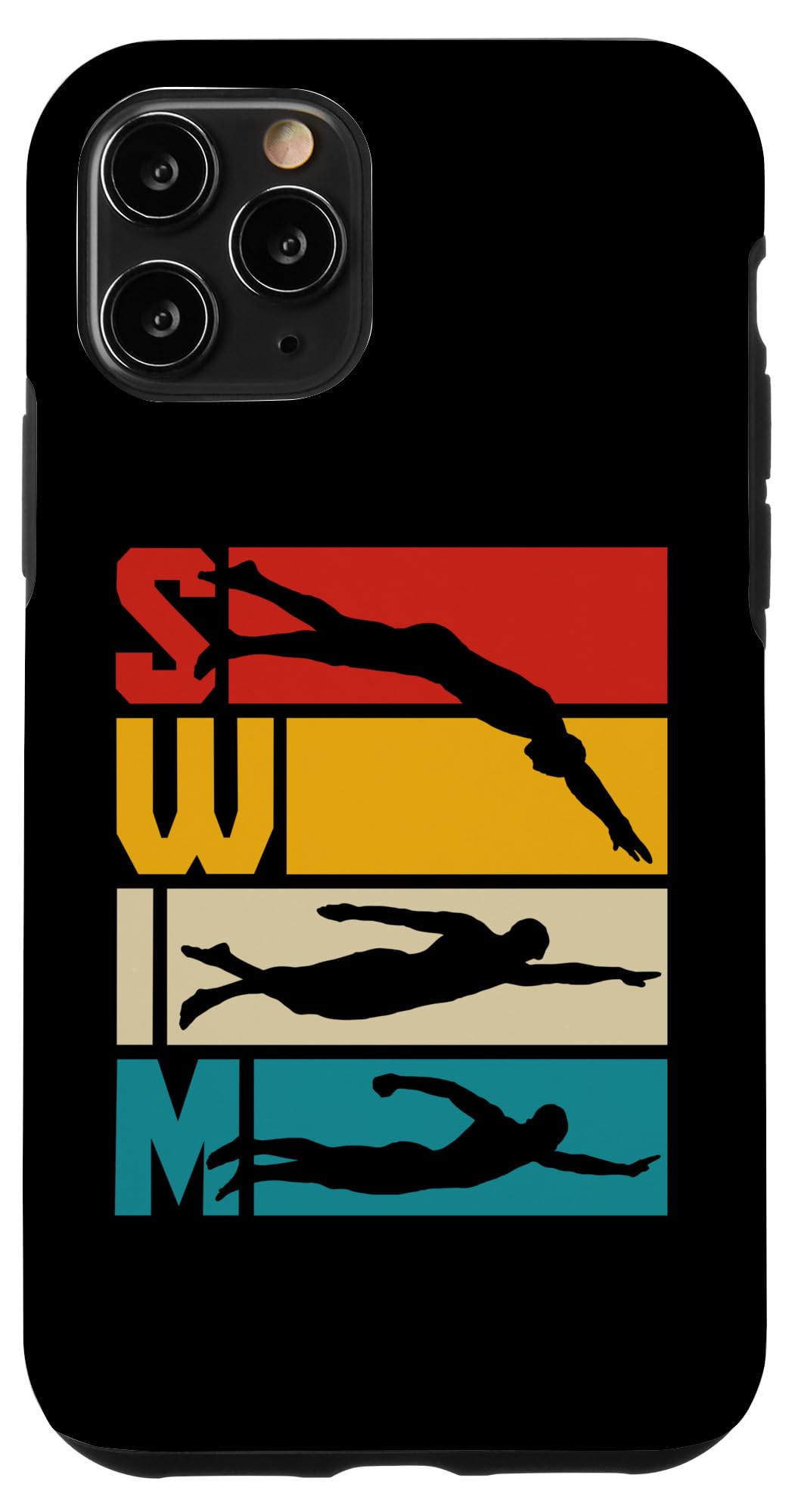 Iphone 11 Pro Swim Swimming Vintage Retro Swimmer Case