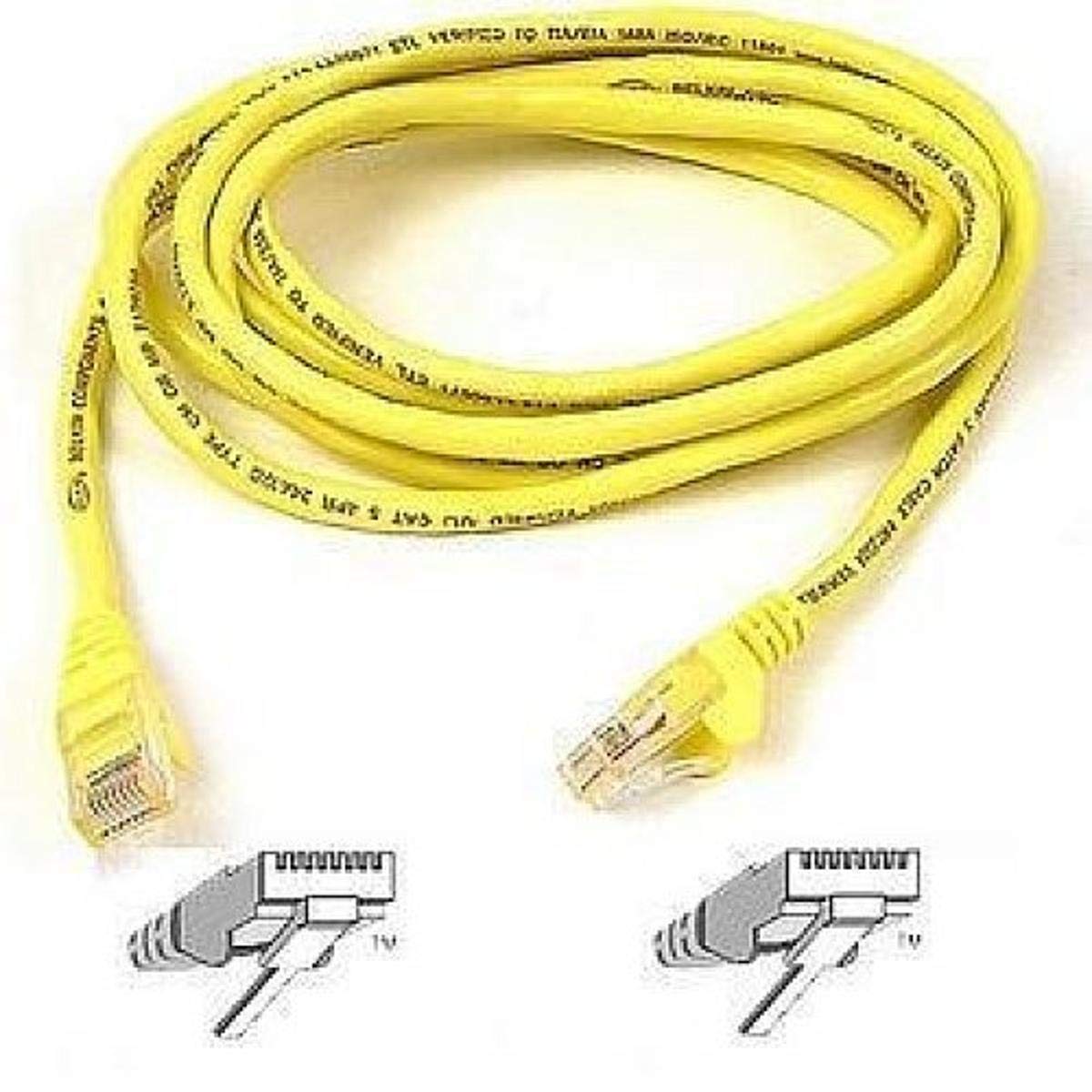 Belkin Snagless Cat6 Patch Cable Rj45Mrj45M 14 Yellow (A3L980 14 Ylw S)