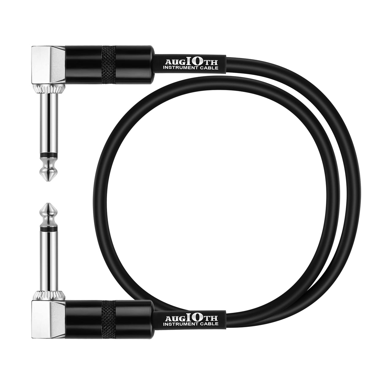 Augioth 12Inch Guitar Patch Cable 30 Cm Performance Guitar Effect Pedal Cables Angled To Angled