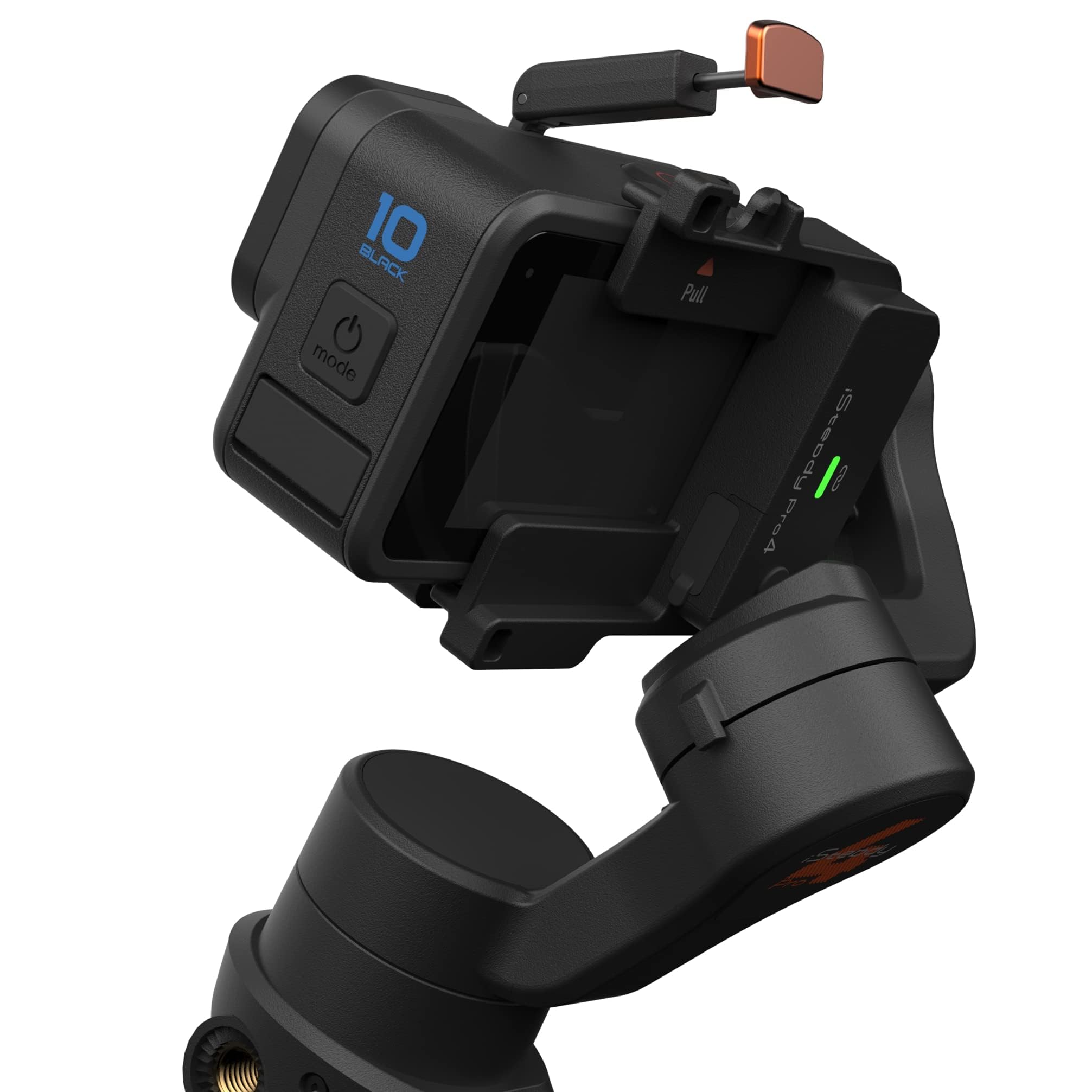 Hohem iSteady Pro 4 Black 3-Axis Splashproof Gimbal for GoPro Hero & DJI OSMO Action - 14Hrs Runtime, Quick Mounting