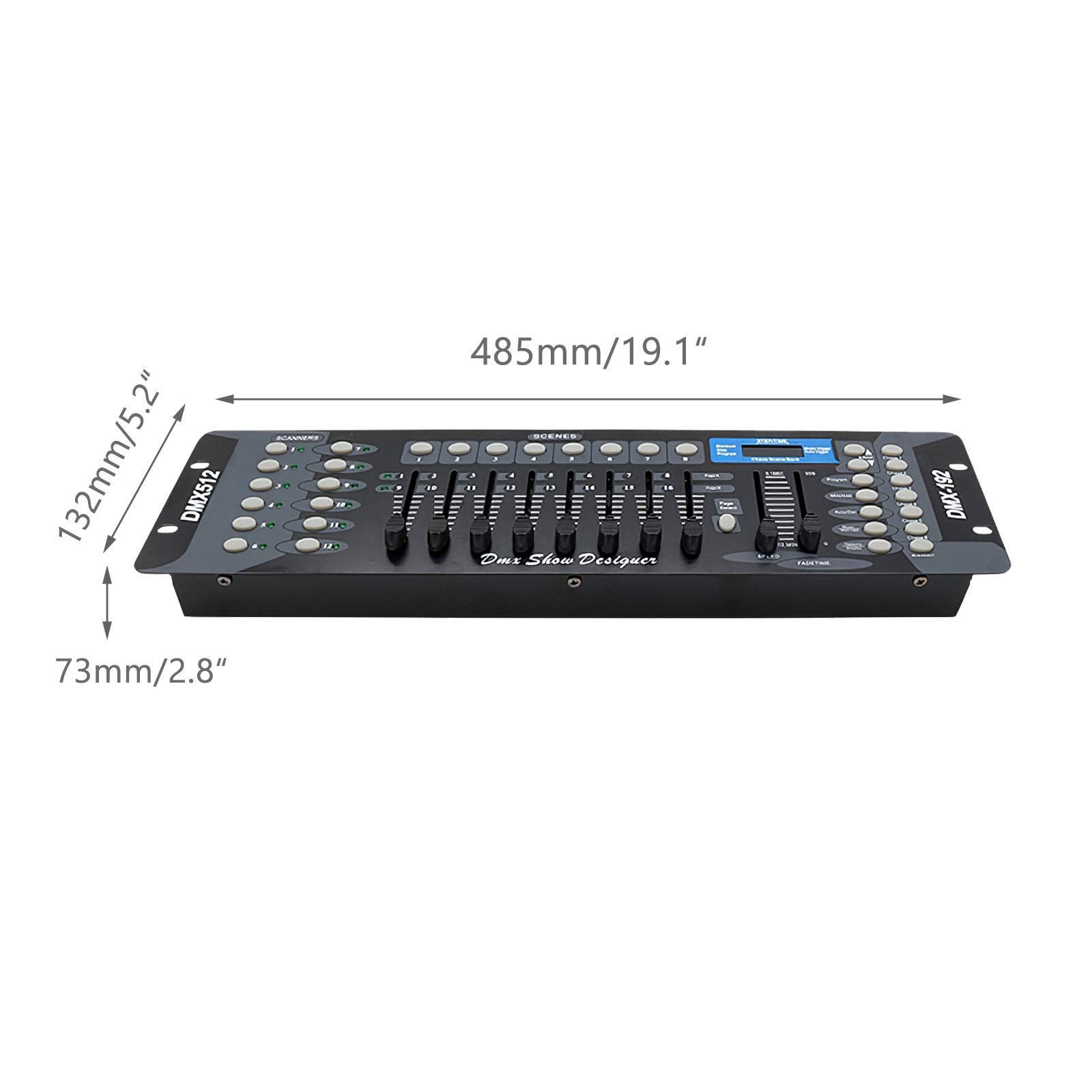Dmx Controller, Dmx Console,192Ch Dmx512 Console, With 2M/6.6 Ft Dmx Signal Cable, Controller Panel Use For Editing Program Of S