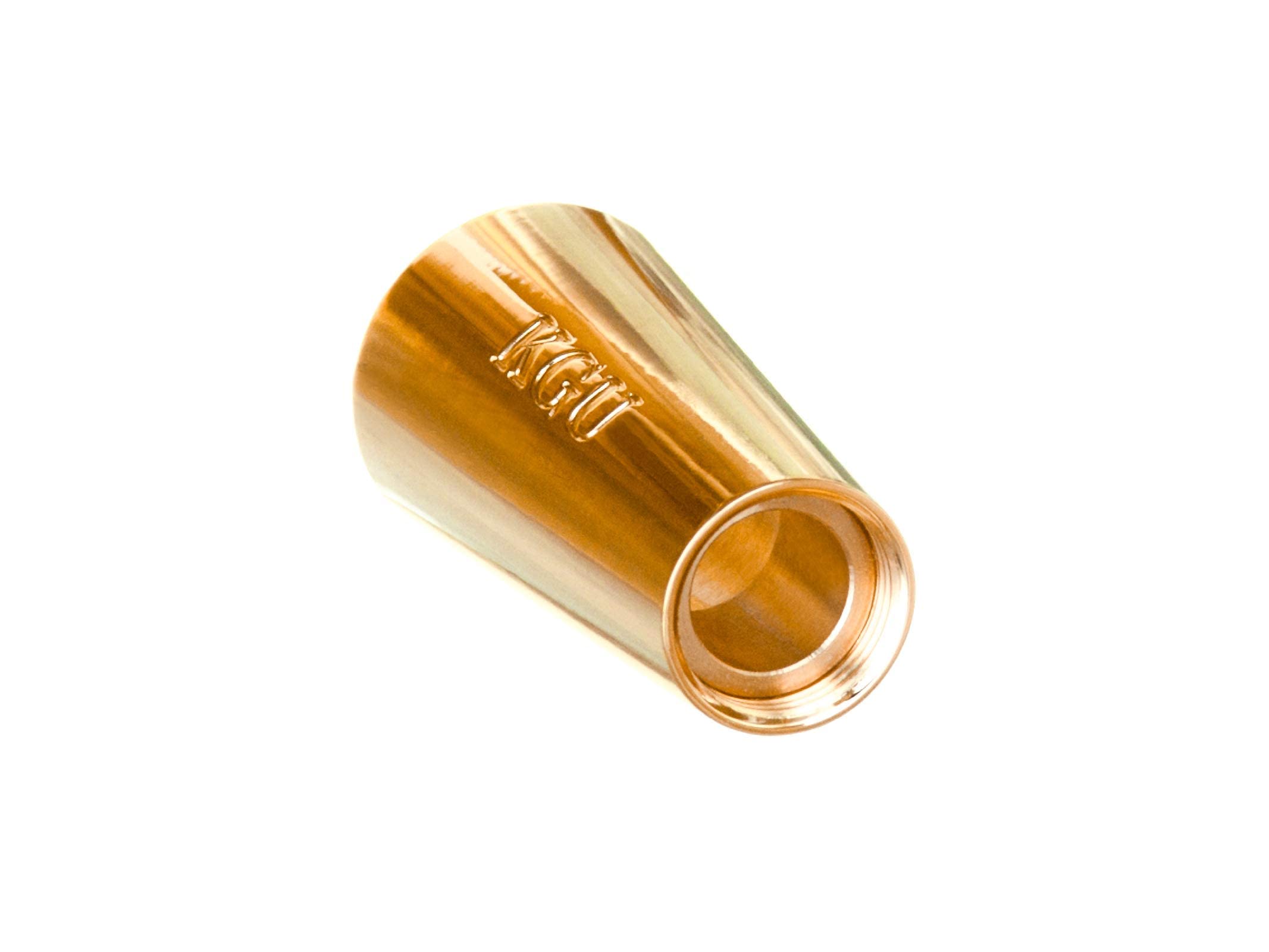 Trumpet Mouthpiece Booster Kgubrass. Custom Made Cone Trumpet Booster Kgu Gold Plated 24K Color