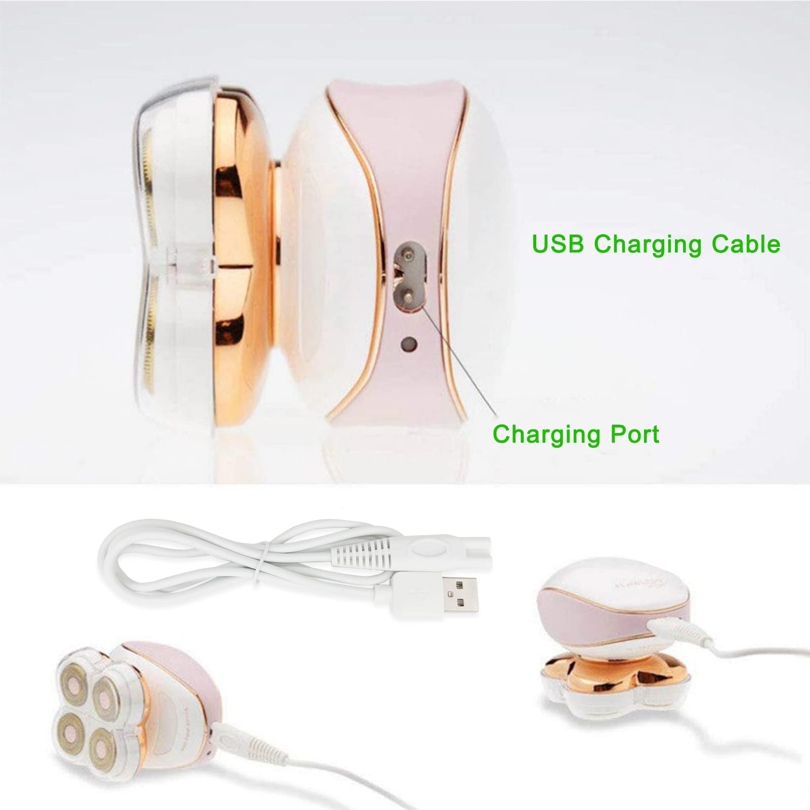 Flawless Legs Charger Cord, Replacement For Finishing Touch Flawless Legs Razor Shaver, Women Electric Trimmer   5V Usb Power Co