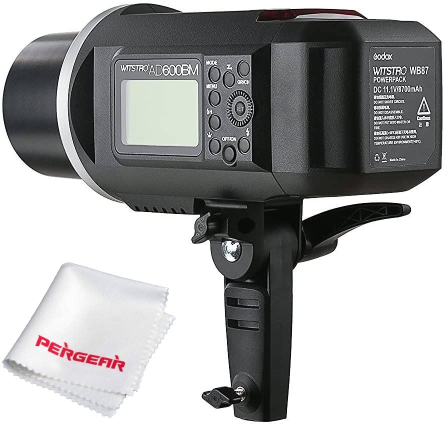 Godox Ad600Bm Bowens Mount 600Ws Gn87 Hss Outdoor Flash Strobe Light With 2.4G Wireless X System, 8700Mah Battery To Provide 500