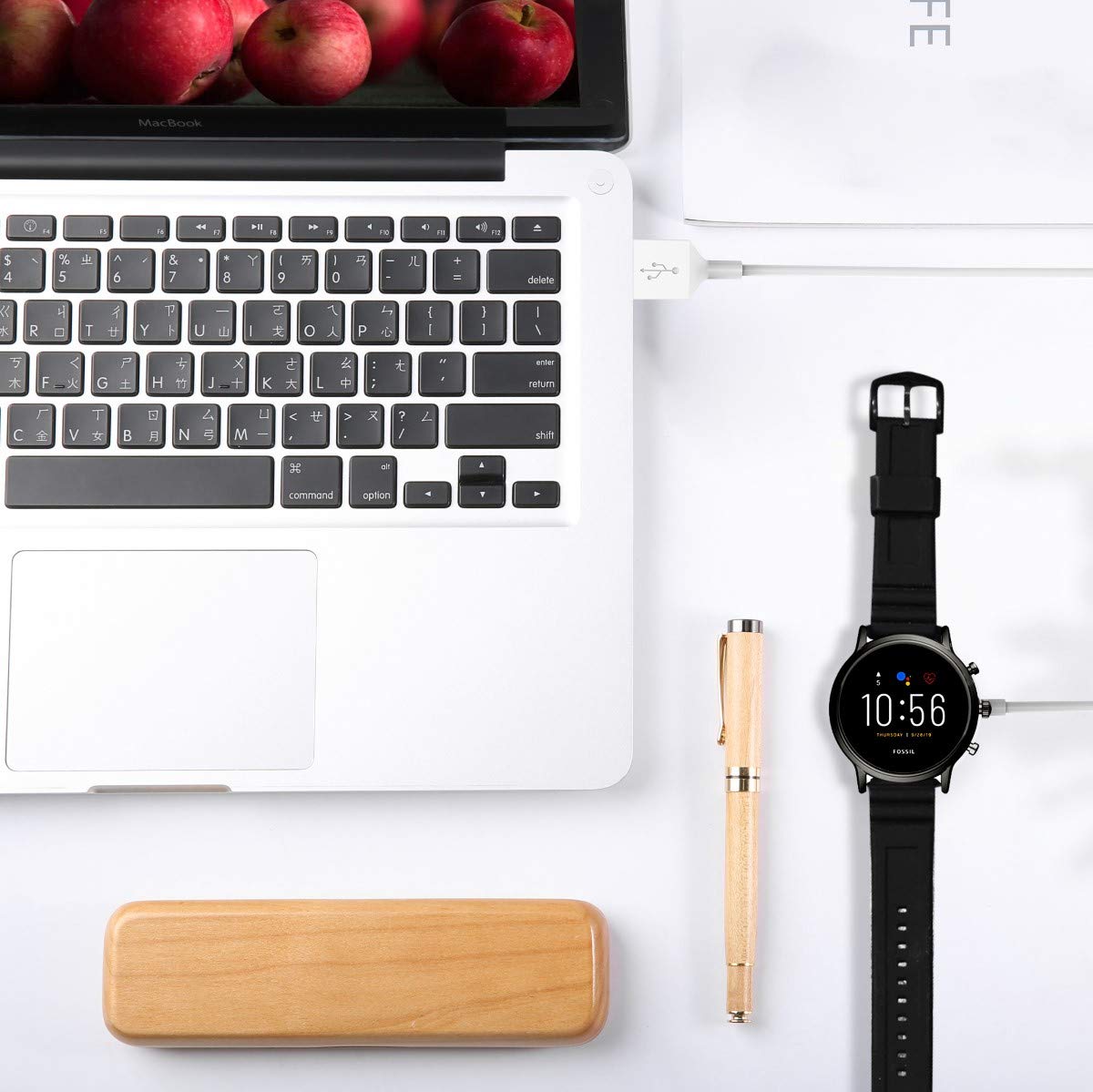 Ancable 2 Pack Usb Charger Cable Compatible With Fossil Gen 4/5, Michael Kors, Emporio Armani, Skagen, Kate Spade, Misfit, Diese