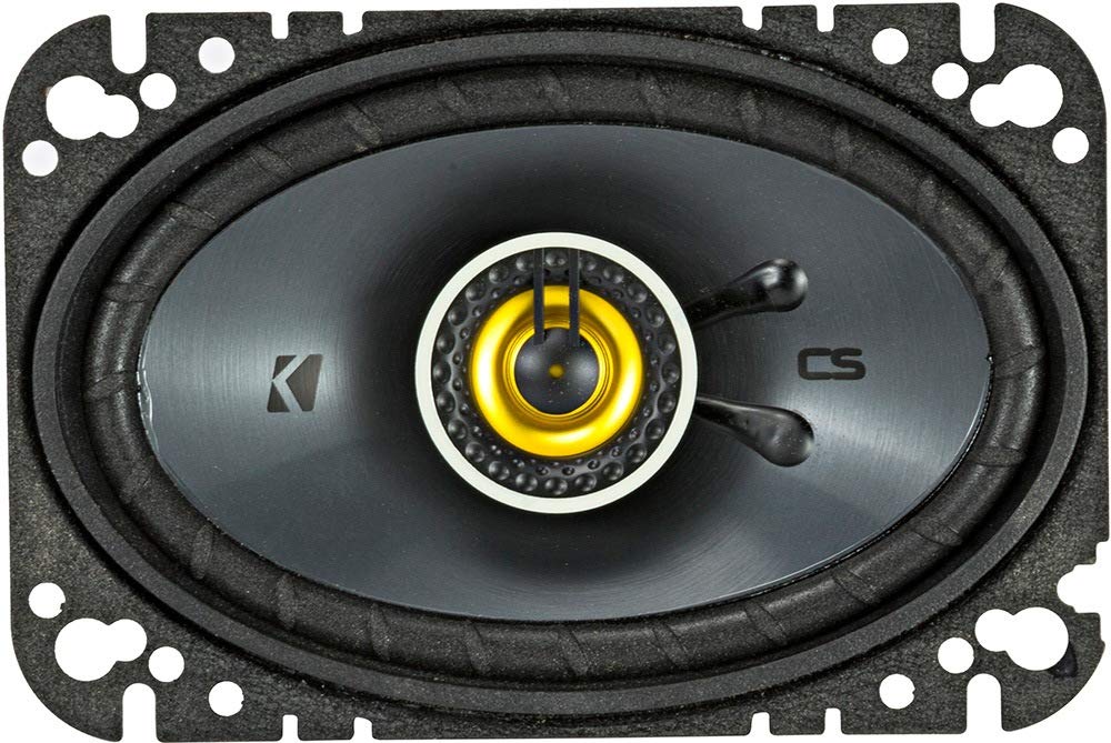 Kicker Speakers 4X6 Inch For Jeep Wrangler 1997-2006 Upgrade Kit - Pair Of Cs Series With Harness, Coaxial Car Audio Front Dash