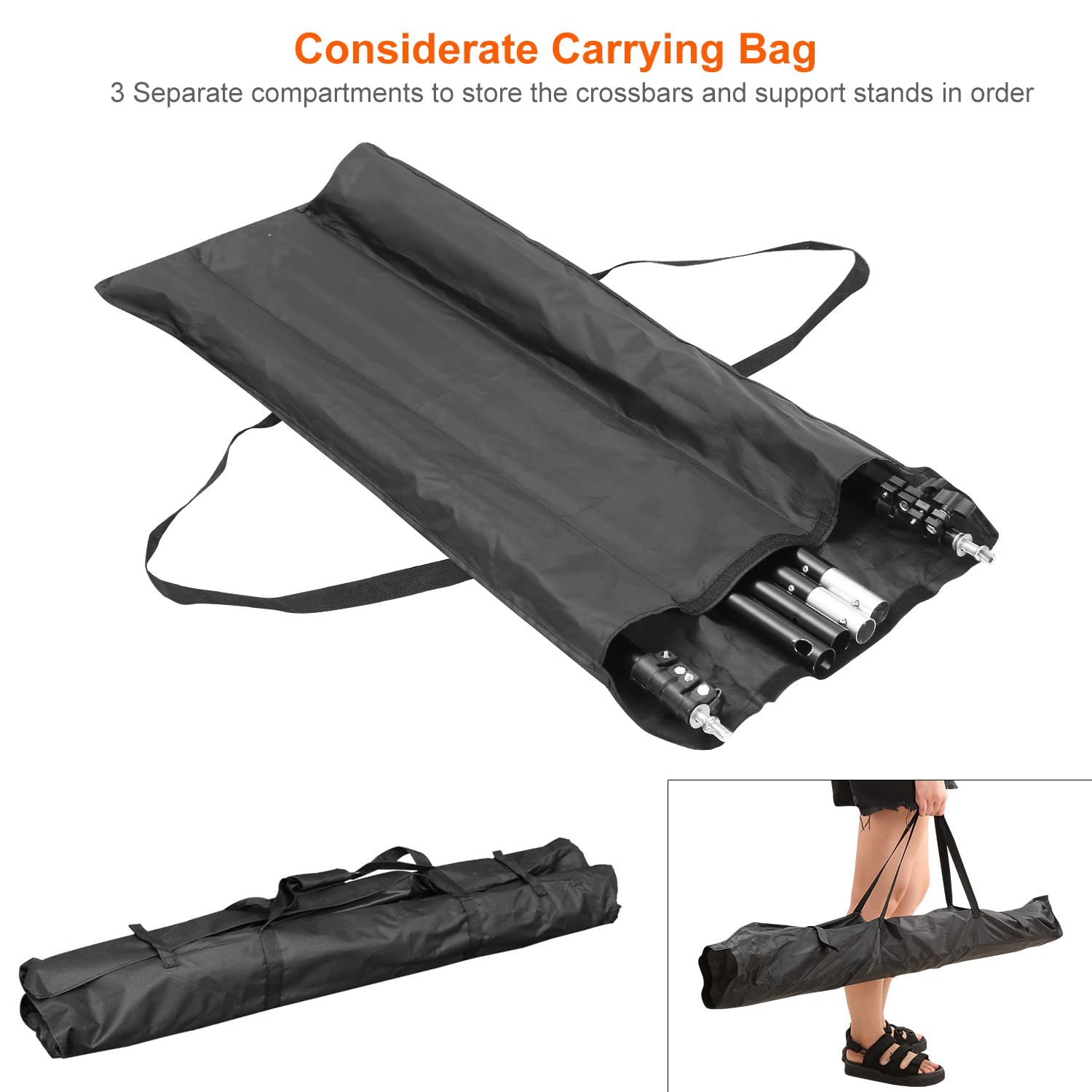 Imountek Backdrop Stand For Parties, Photographic Studio Photo Backgrounds 10Ft Adjustable Photo Backdrop Stand Kits With A Carr