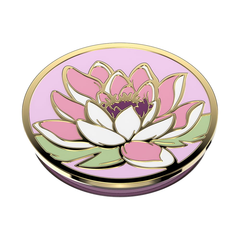 Popsockets Phone Grip With Expanding Kickstand   Enamel Water Lily