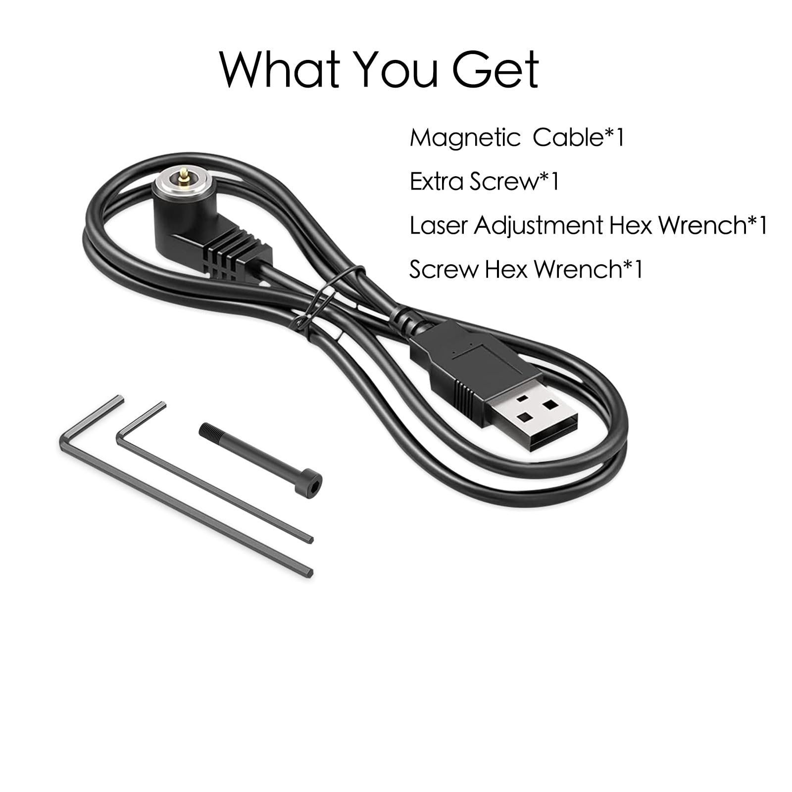 Solofish USB Magnetic Charging Cable - Black Nylon - Durable & Flexible Design