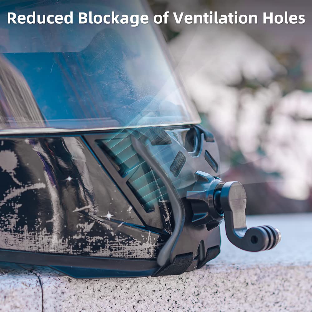 Surewo Motorcycle Helmet Chin Strap Mount Compatible With Gopro Hero 13,12,11,10, 9, 8, 7, (2018), 6 5,Dji Osmo Action 5 Pro/4/3, Akaso, Sjcam And Most Action Cameras