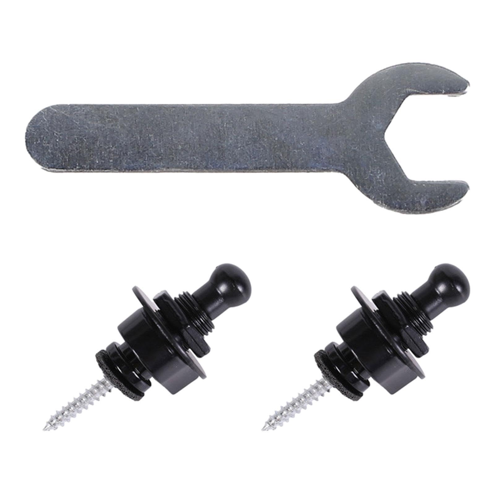 BNF Security Strap Lock System NonSlip for Electric Guitar Bass Acoustic Guitar Black|Musical Instruments & Gear | Other Musica