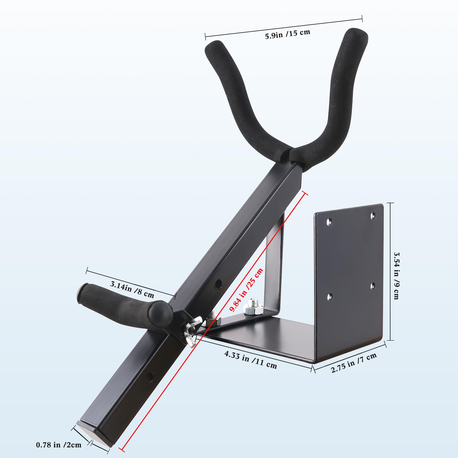 Eastrock Alto&Tenor Saxophone Wall Stand Saxophone Wall Mount Saxophone Holder Rack (Saxophone Wall Stand)