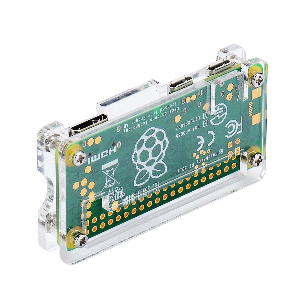 Iuniker Raspberry Pi Zero Case, Case For Raspberry Pi Zero 2 W, With Heatsink, Hdmi Adapter, Otg Cable, Header, Screwdriver, Pow