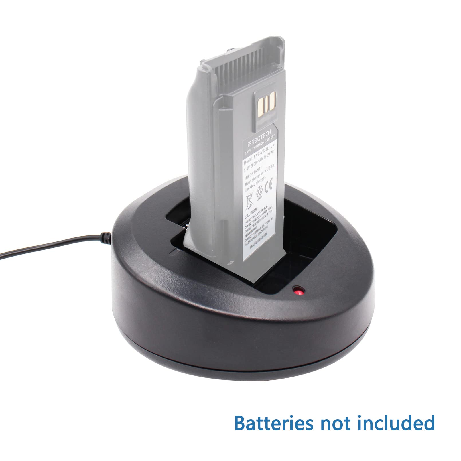 Cd 58 Desktop Charger Compatible For Vertex Vx 231 Vx 261 Evx531 Evx534 Evx539 Vx351 Vx354 Vx451 Radio Fnb V134Li Fnb V132Li Fnb V132Li Fnb V130Li V133Li Battery Charger