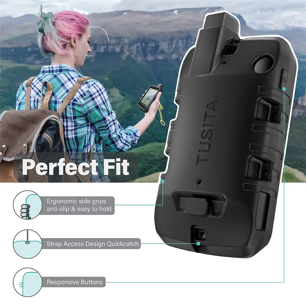 Tusita Case Compatible With Garmin Montana 700 (Not For Montana 750I 700I)   Silicone Protective Cover   Rugged Handheld Gps Nav