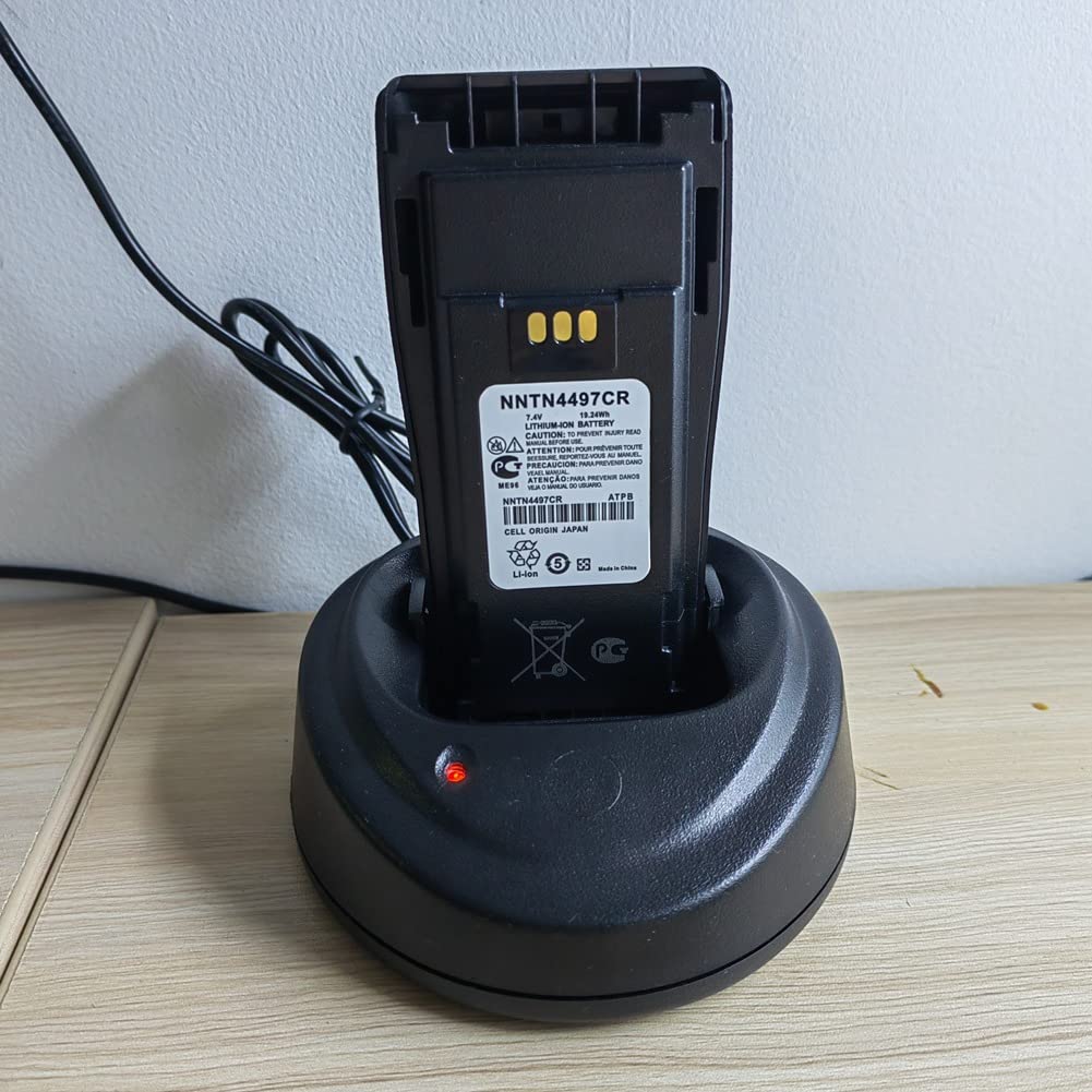 2Pcs Battery Charger For Motorola Cp200 Cp340 Cp360 Cp380 Cp040 Cp140 Pm400 Pr400 Nntn4496 Nntn4497 Replacement For Motorola(Wpln4137 Wpln4226