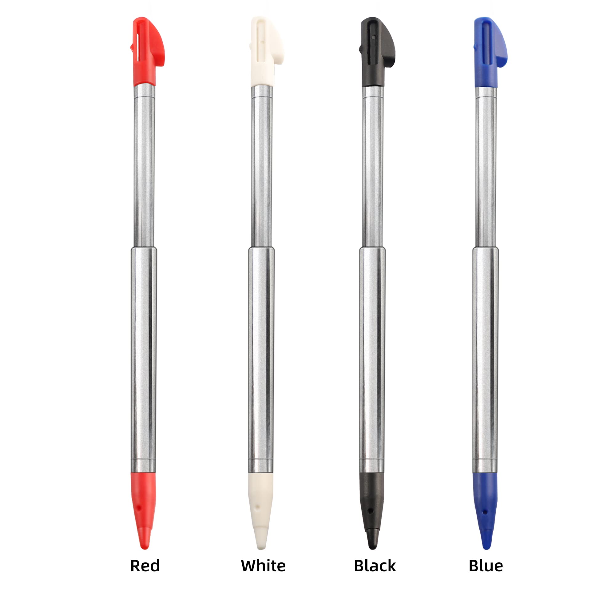 3Ds Xl Stylus Pen, Metal Retractable Replacement Stylus Compatible With Nintendo 3Ds Xl, 4In1 Combo Touch Styli Pen Set Multi Co