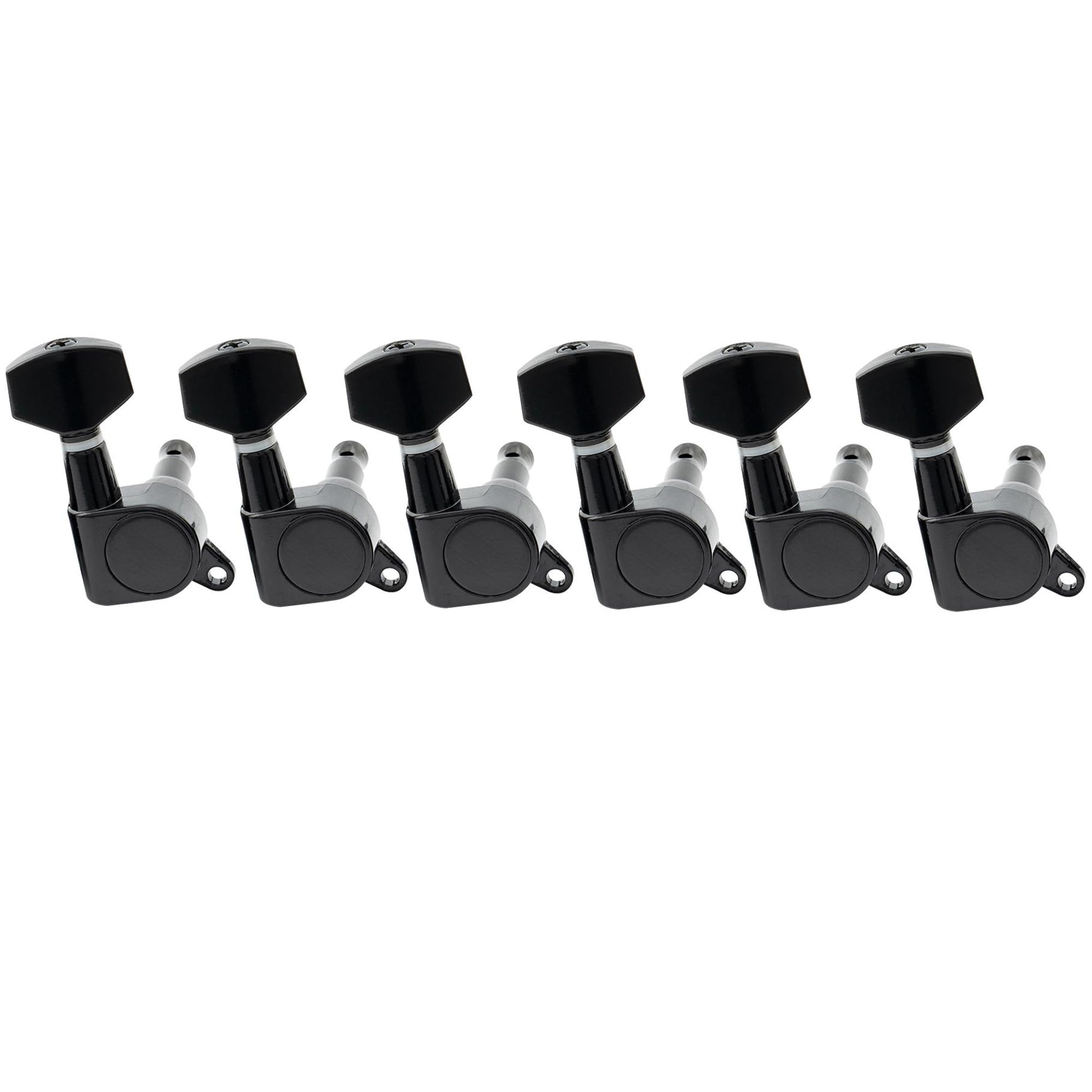 Musiclily Pro 6 Inline Sealed Guitar Tuners Tuning Pegs Keys Machines Heads Set for Fender Stratocaster Strat Telecaster Tele El