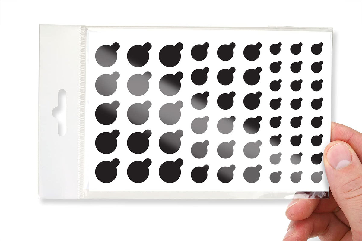 Blocked Webcam/Camera Vinyl Covers | 57 Tabbedlow Tack Restickable Webcam Sticker | Multiple Sizes | Black 57 Pack Tabbed (Ultra