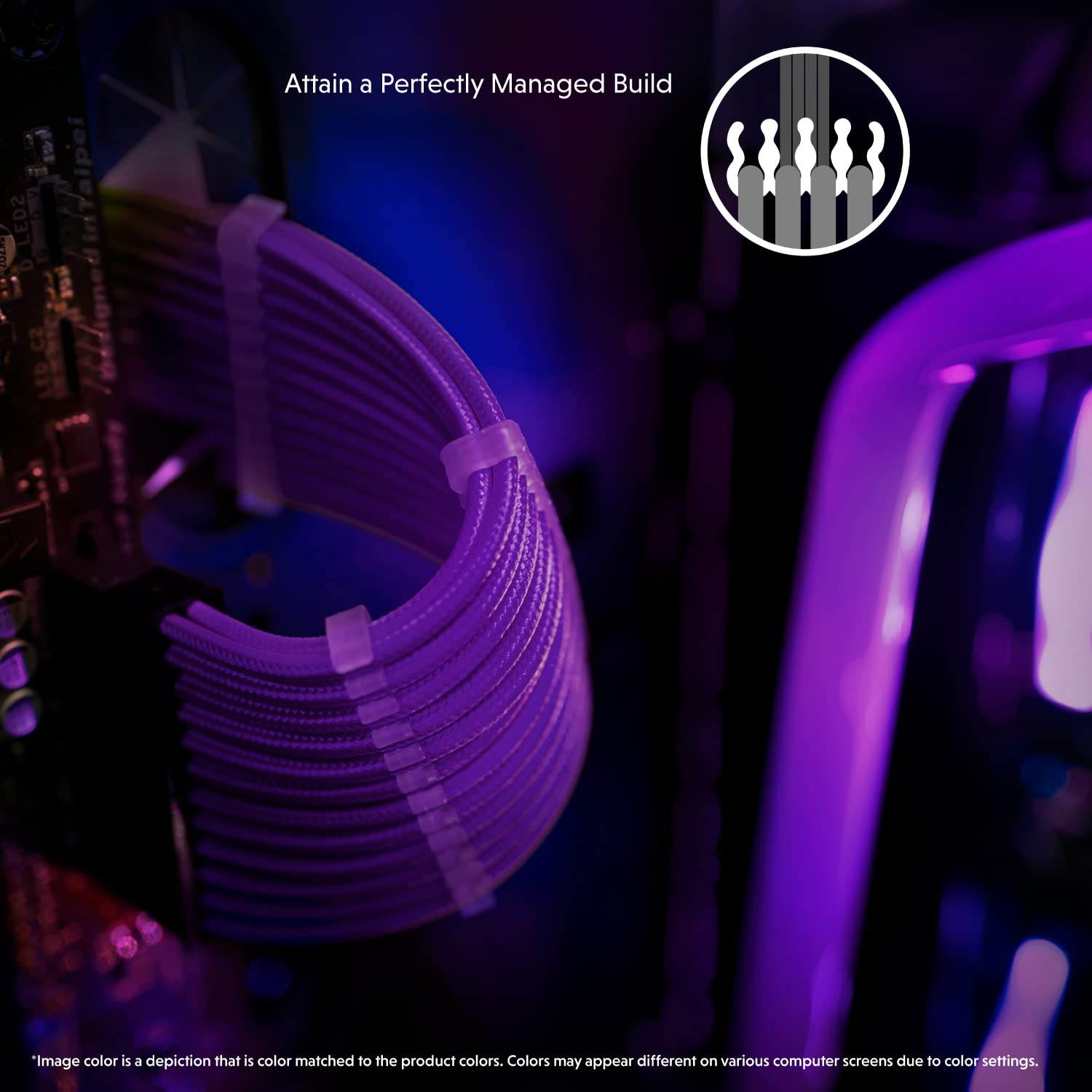 Linkup   Ava 50Cm Eps 8P(4+4) Cpu Atx Motherboard Psu Power Supply Braided Sleeved Custom Mod Pc Extension Cable W/Combs?Strong