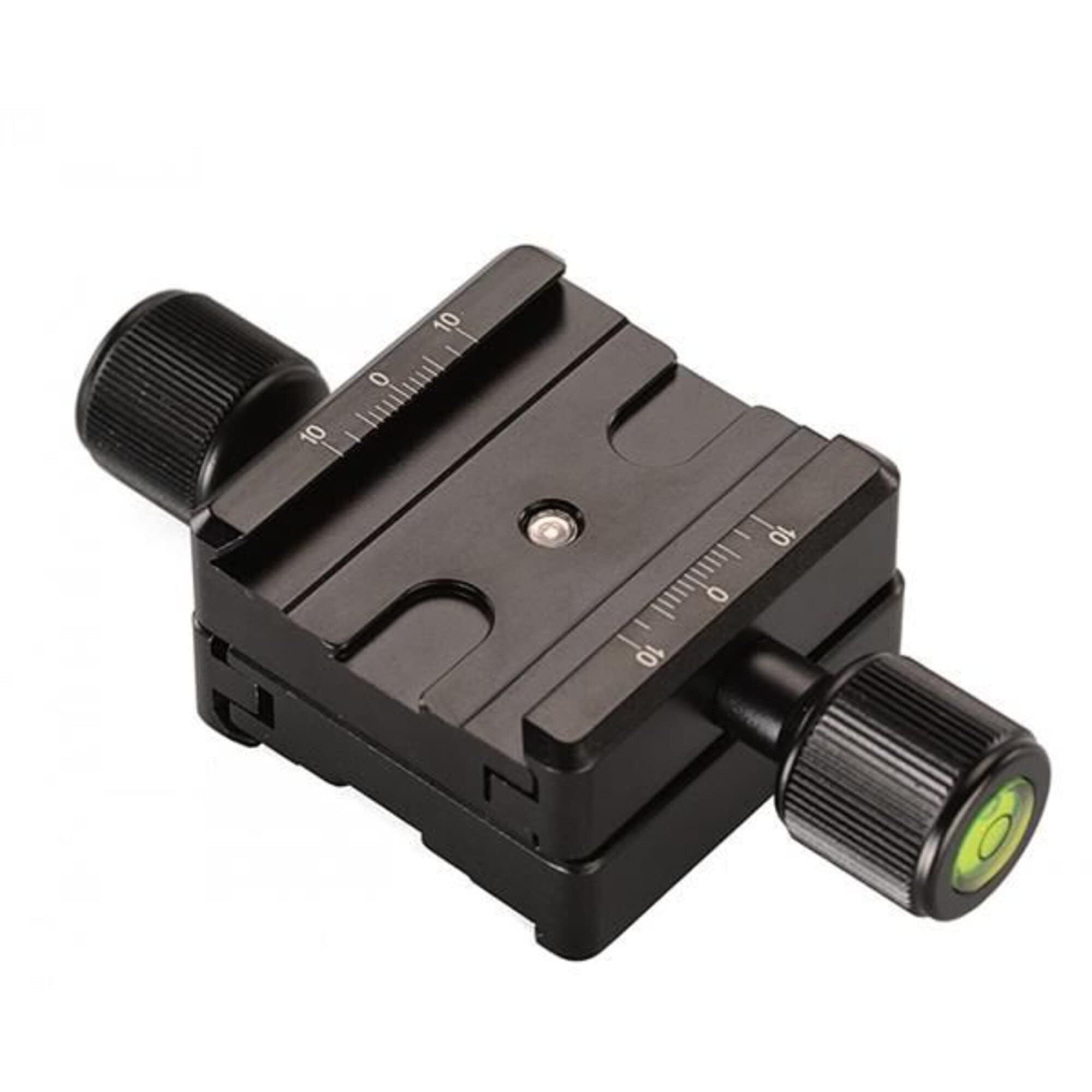 Leofoto 50Mm Ddc 50 Twin/Double Duplex Clamp Set & Qr Plate Subtend/Bidirectional Arca/Rrs Compatible