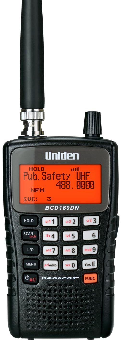 Uniden Bearcat Bcd160Dn Handheld Digital Scanner, Exclusive Features, Band Scope Rapid System/Channel Number Tagging, Narrow Ban